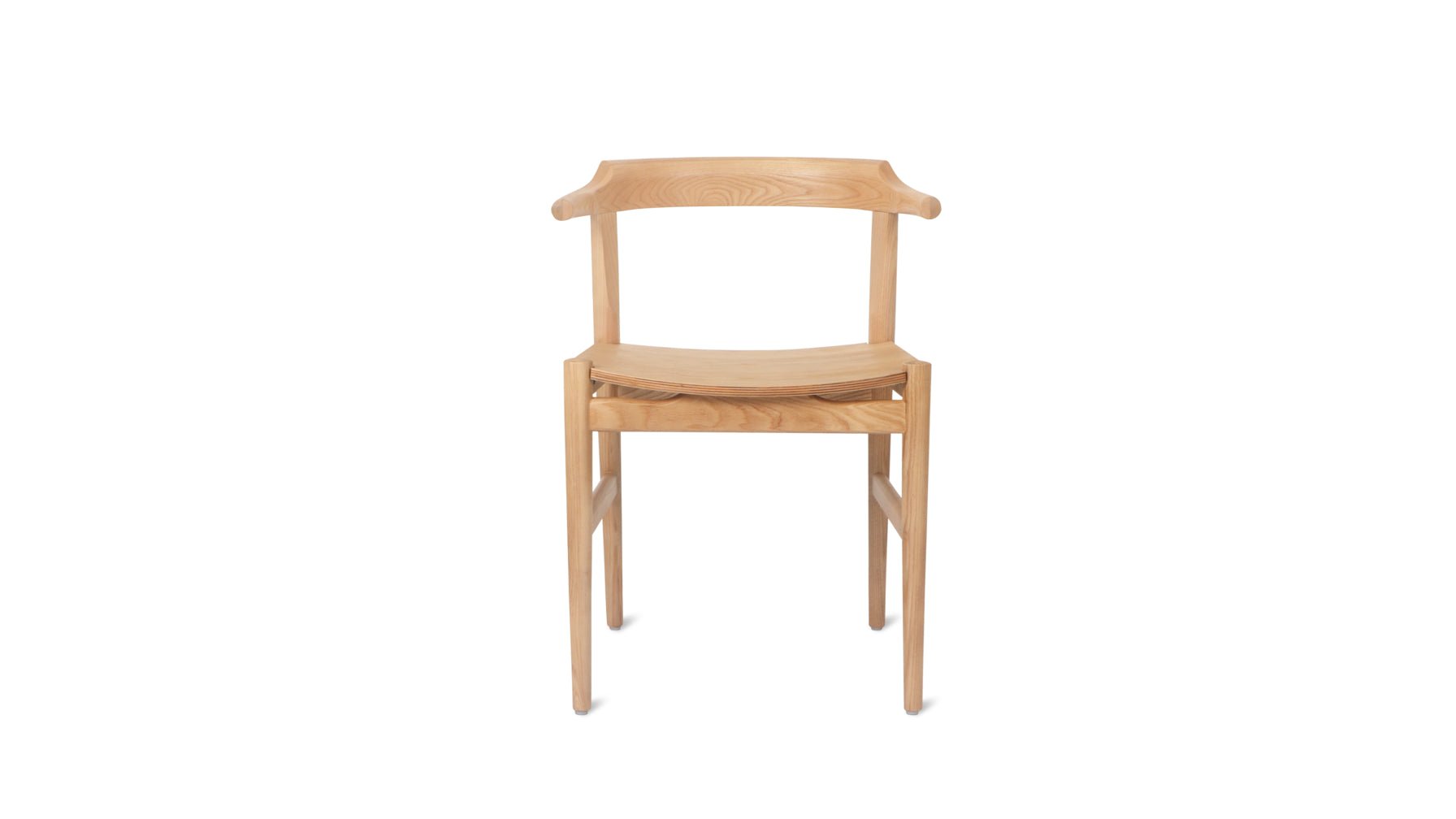 Tuck In Dining Chair, Wood Seat, Stained Oak - Sundays Company