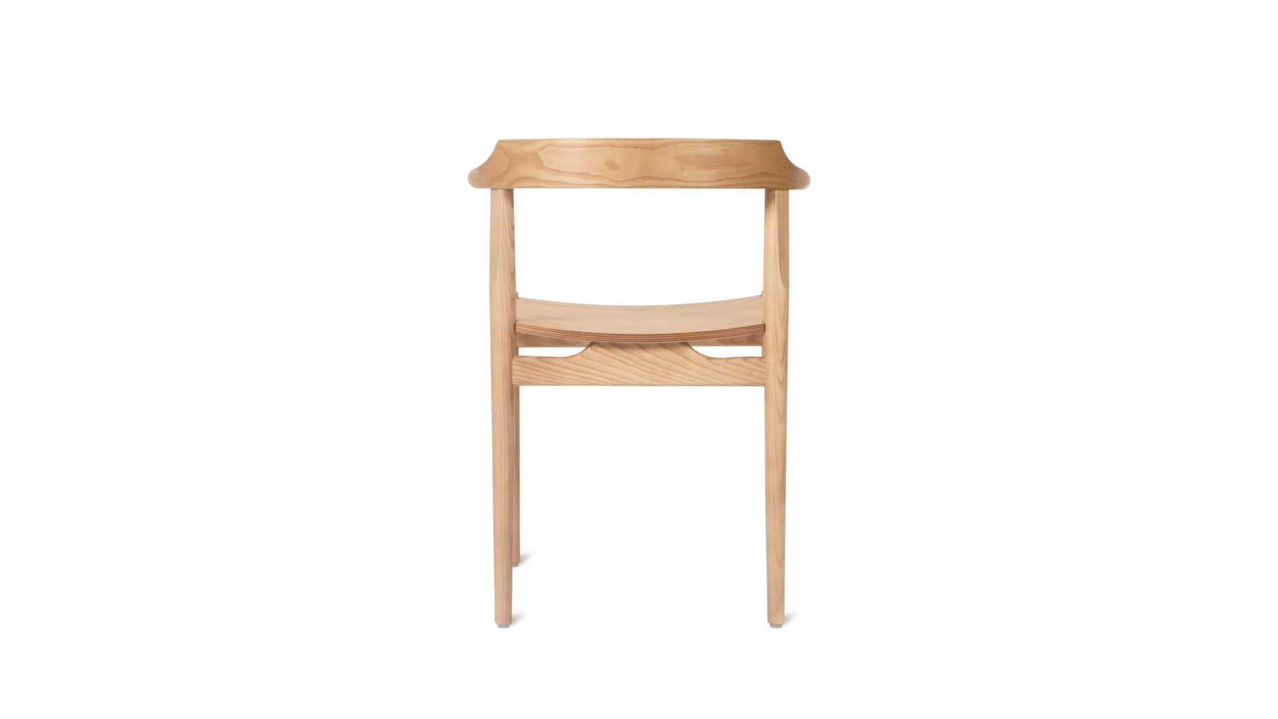 Tuck In Dining Chair, White Oak, Wood Seat - Image 6