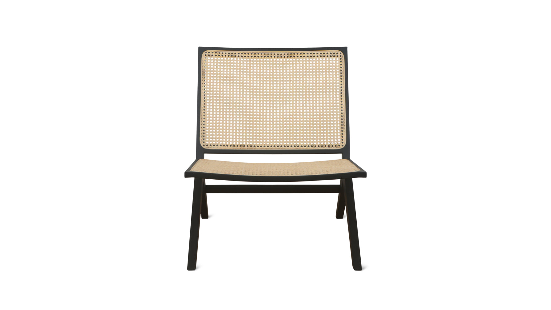 Endless Summer Lounge Chair, Natural Cane/Black Stained Ash - Image 1