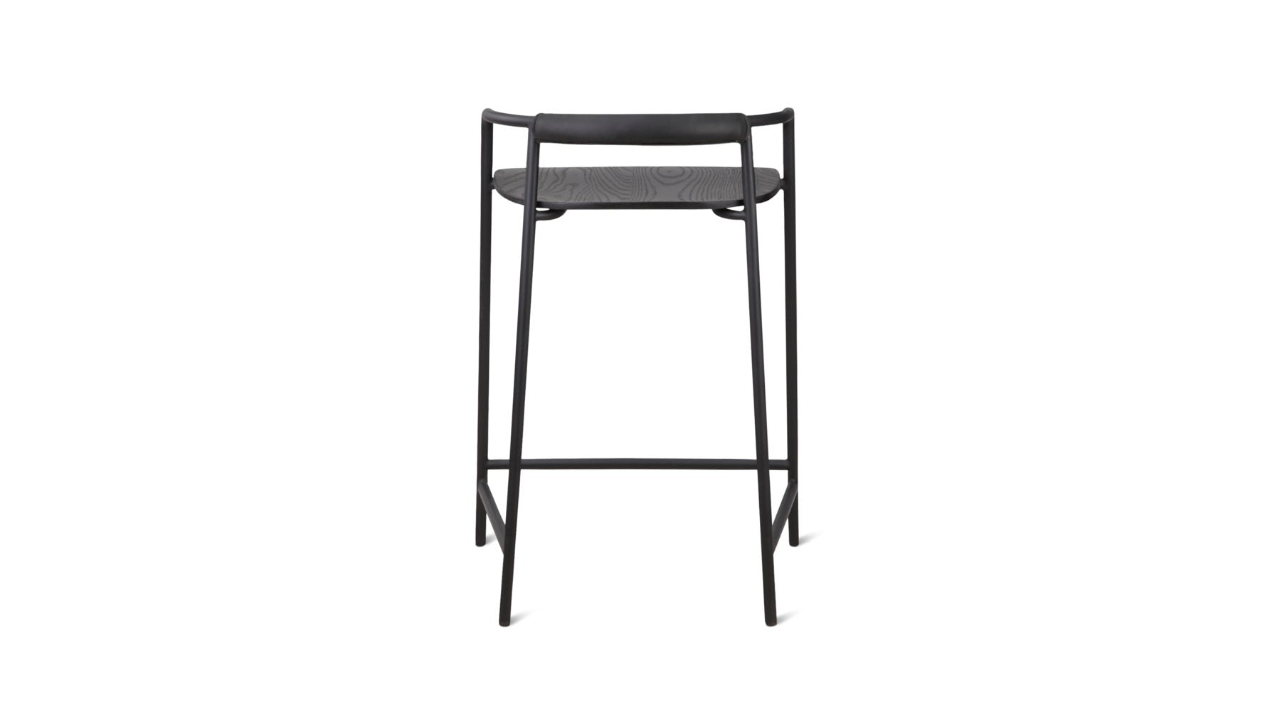 Slow Mornings Stool, Counter, Black/Black Metal