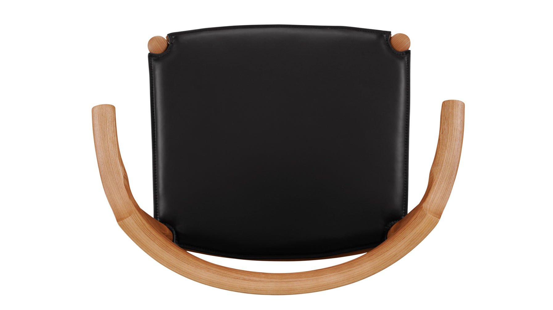 Tuck In Dining Chair with Black Cushion, Stained Oak - Sundays CompanyCHA - EW - 021 - 002