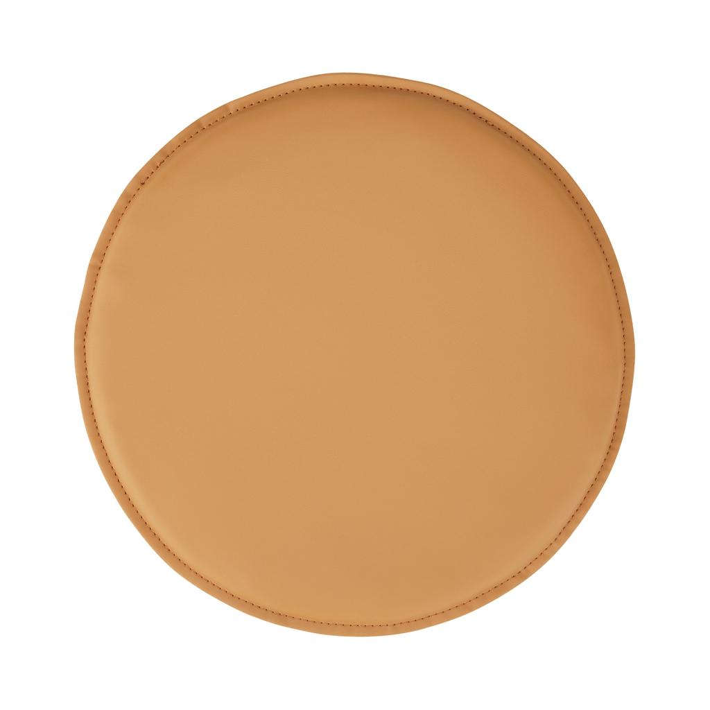 Round Seat Cushion, Cognac