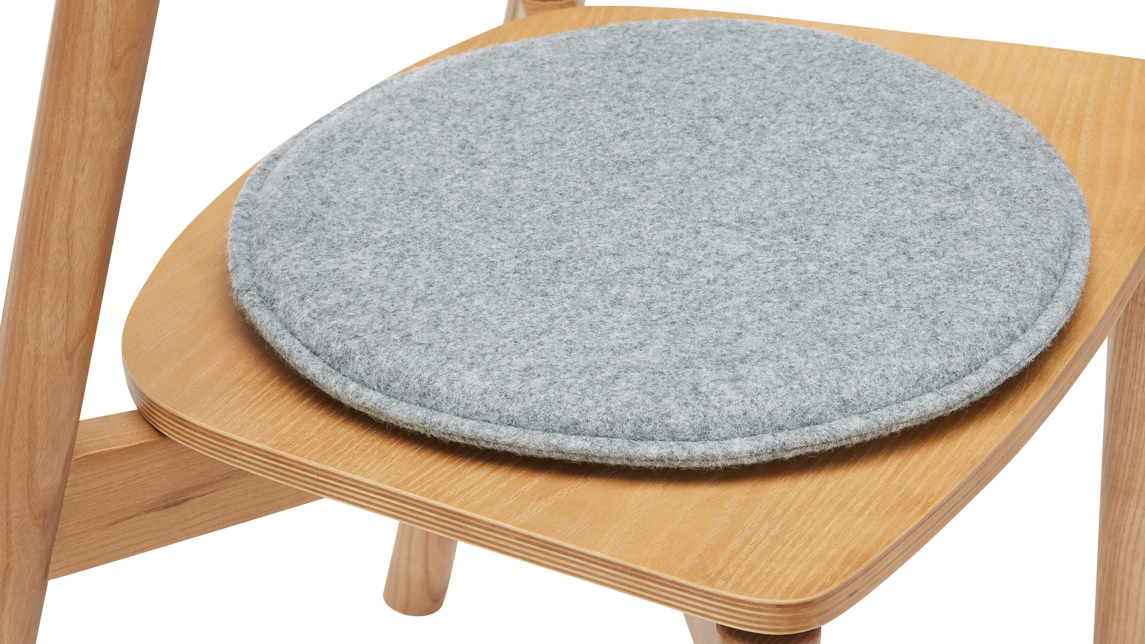 Round Seat Cushion, Grey Felt - Sundays CompanyCHA-EW-046-162