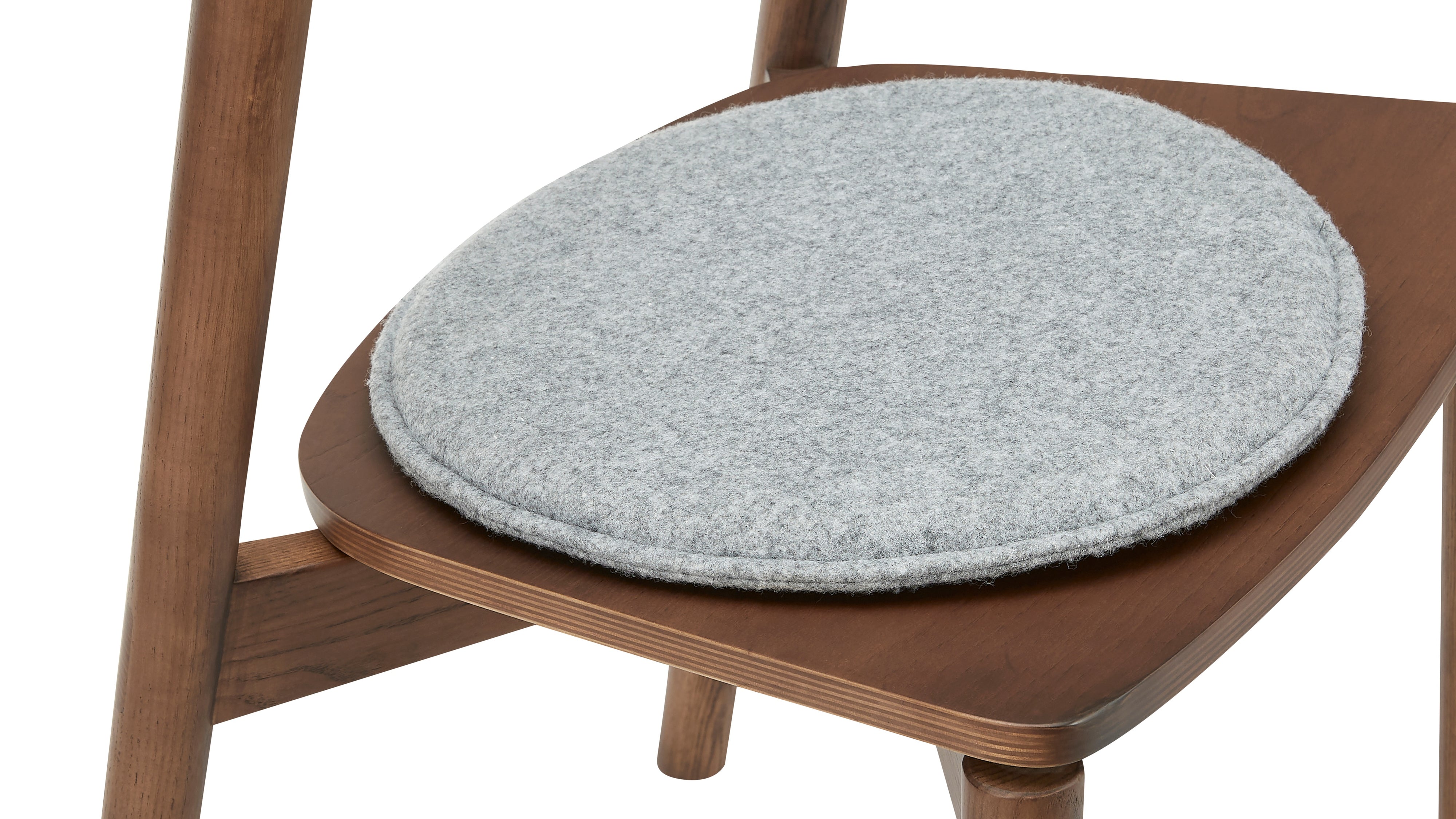 Round Seat Cushion, Grey Felt - Sundays CompanyCHA-EW-046-162
