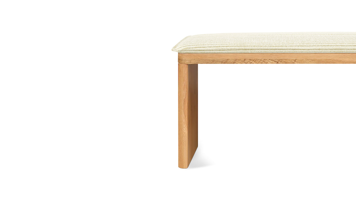 Bench Seat Cushion, 44In, Oxford Stripe — alternate view