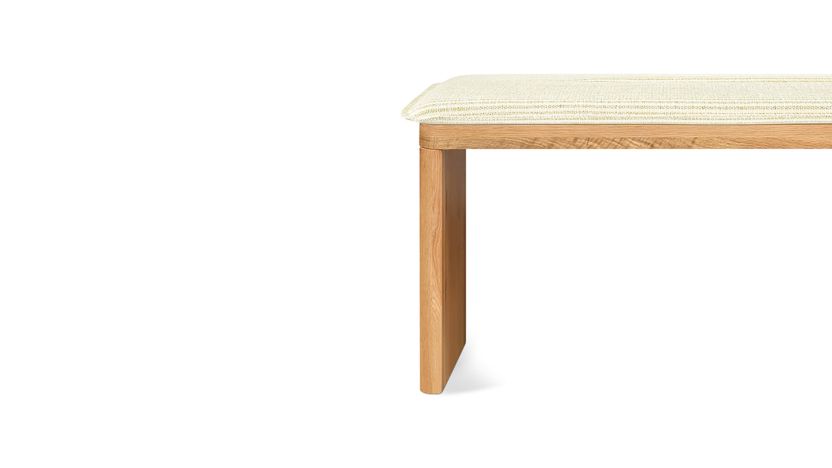Bench Seat Cushion, 59In, Oxford Stripe — alternate view