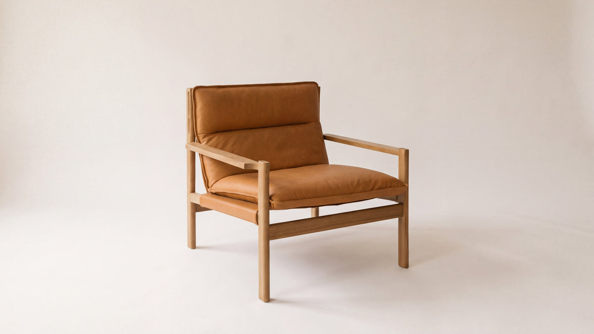 After Hours Lounge Chair, Oak, Golden Tan — alternate view