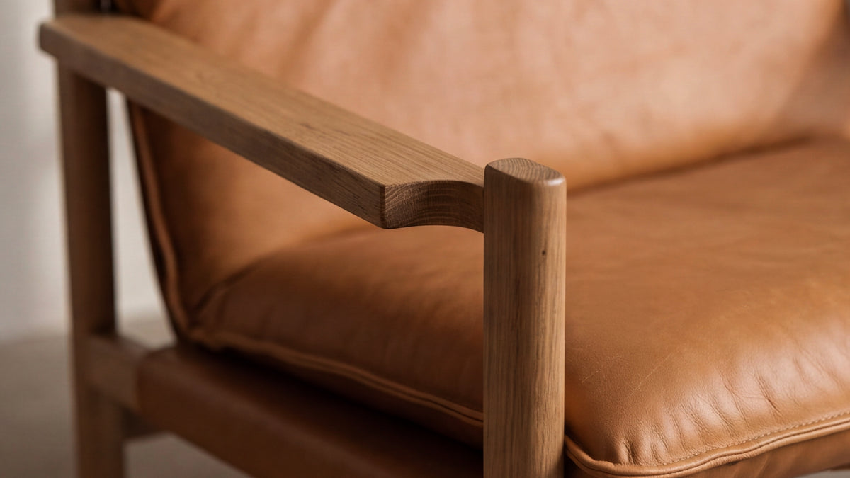 After Hours Lounge Chair, Oak, Golden Tan — alternate view