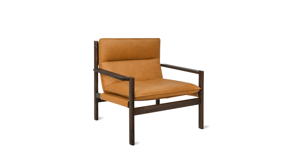 After Hours Lounge Chair, Walnut, Golden Tan