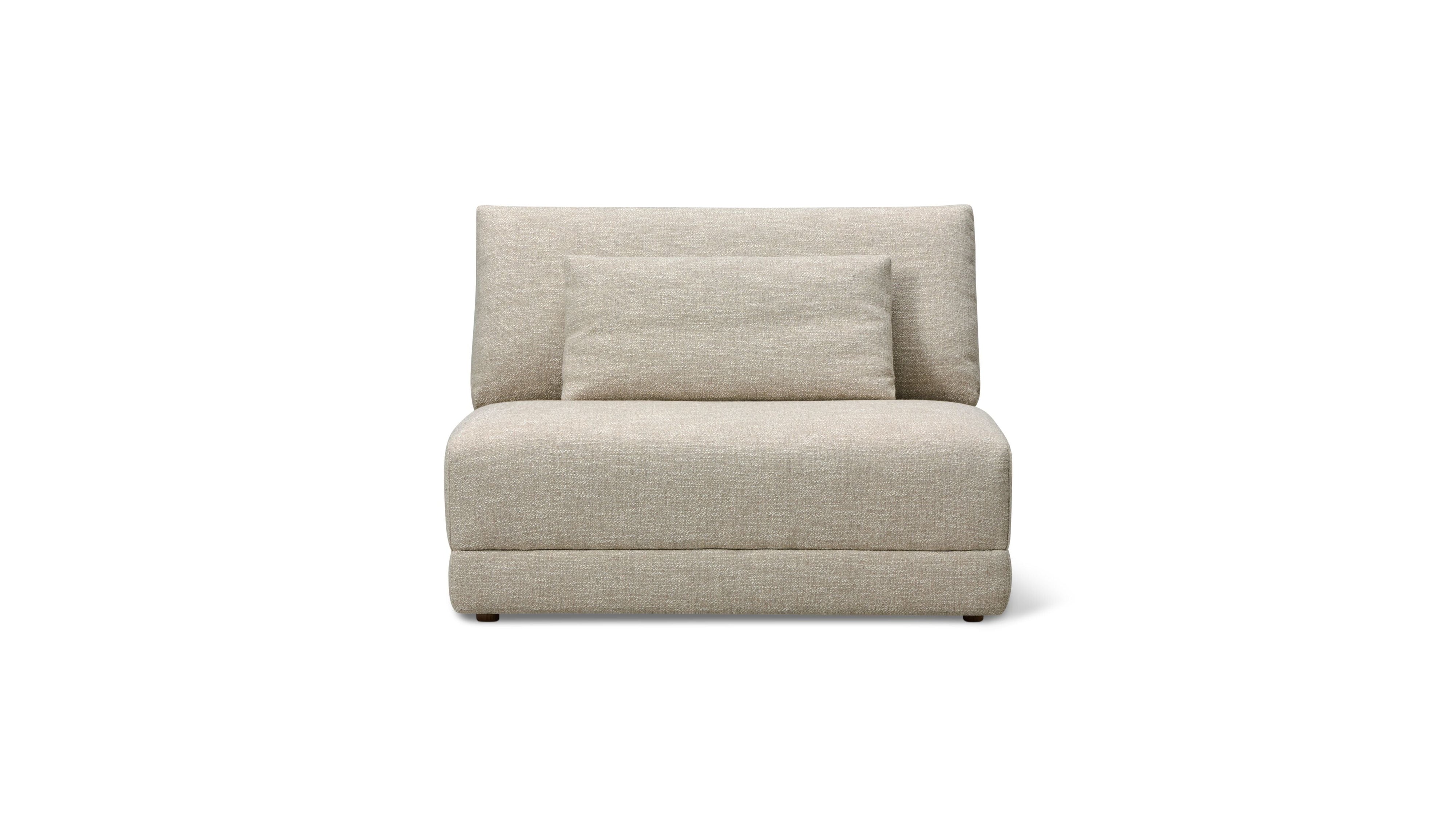 Wind Down Armless Chair, Flax