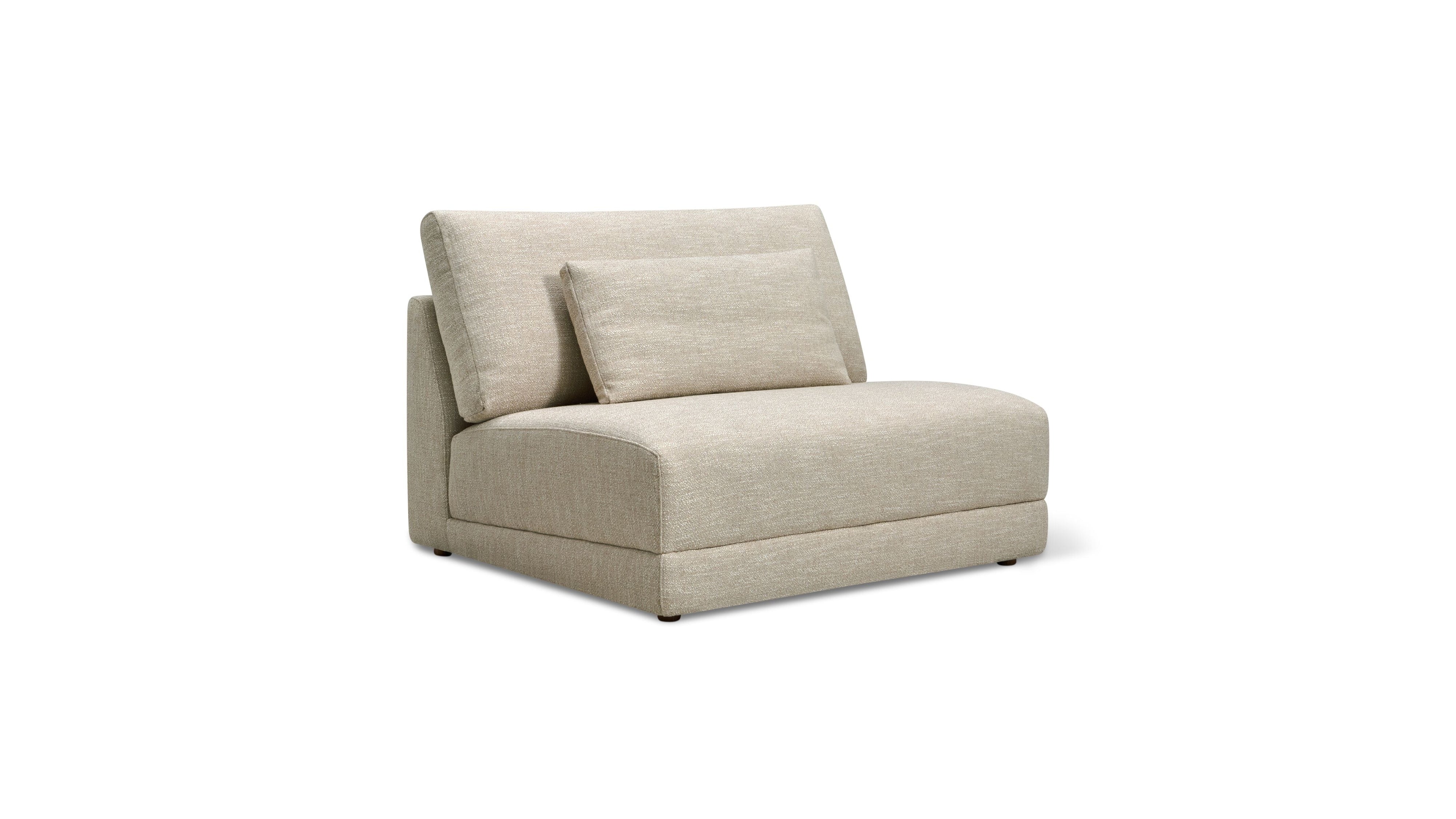 Wind Down Armless Chair, Flax