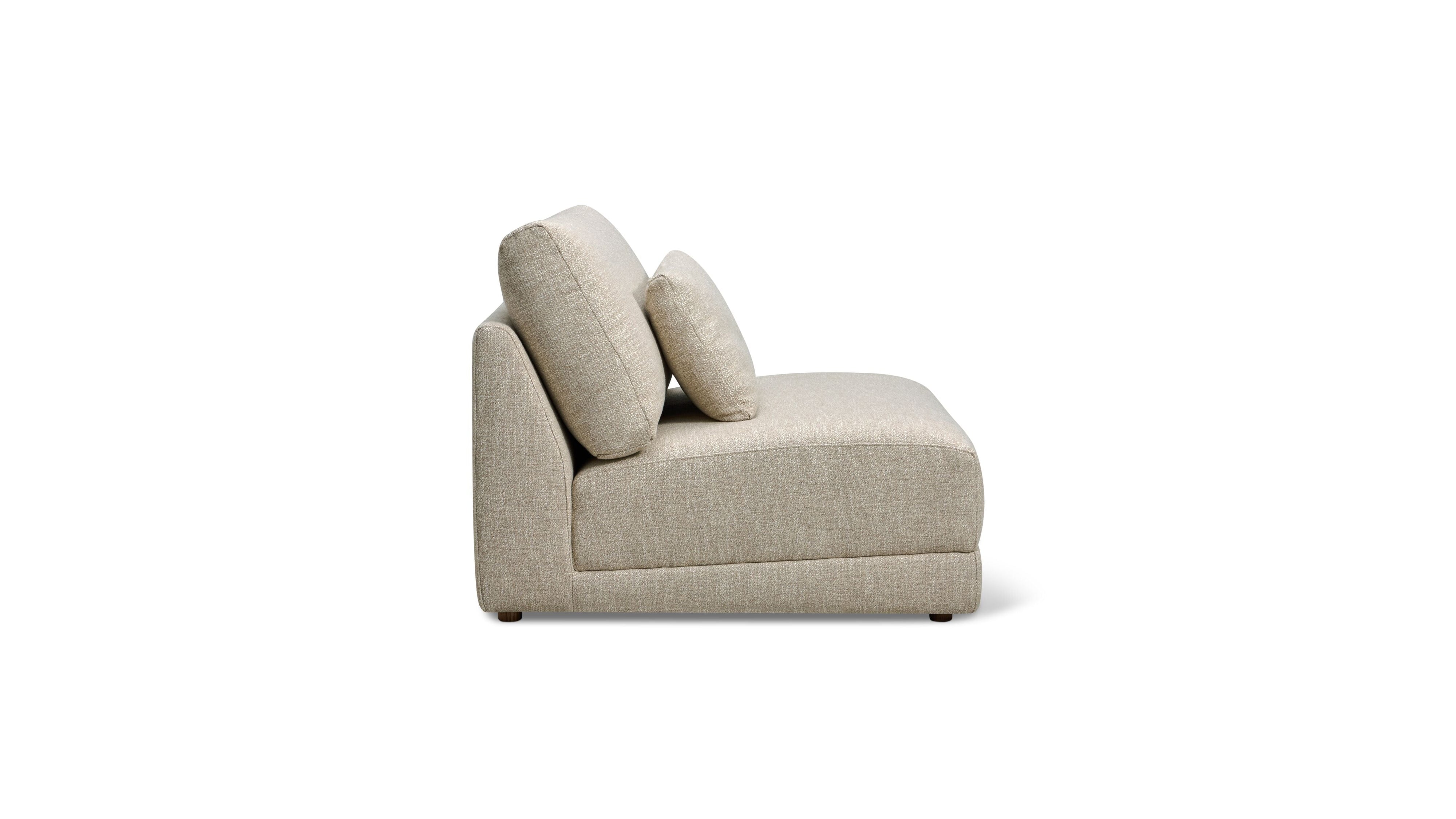 Wind Down Armless Chair, Flax