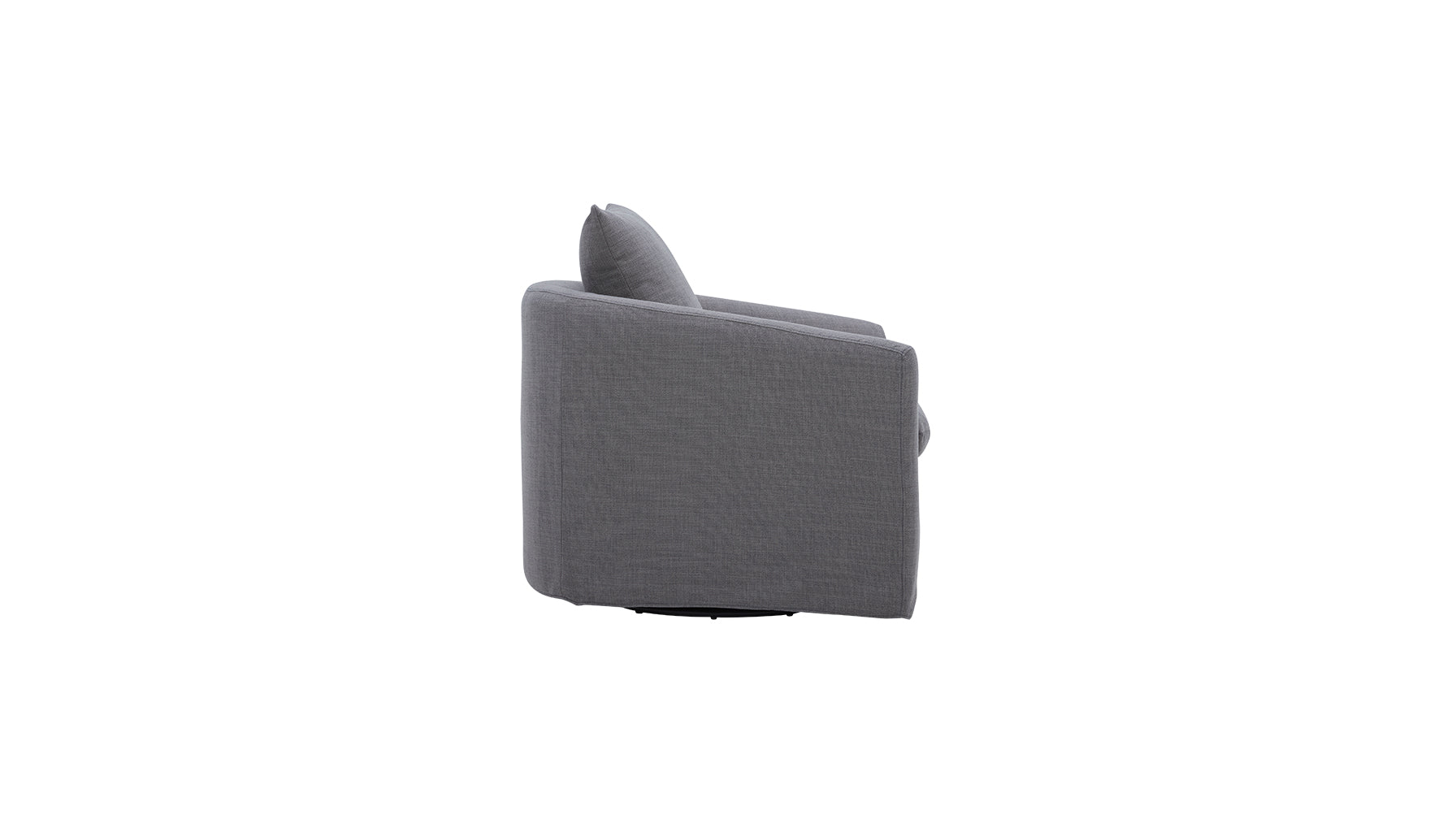 Sink In Swivel Lounge Chair, Grey
