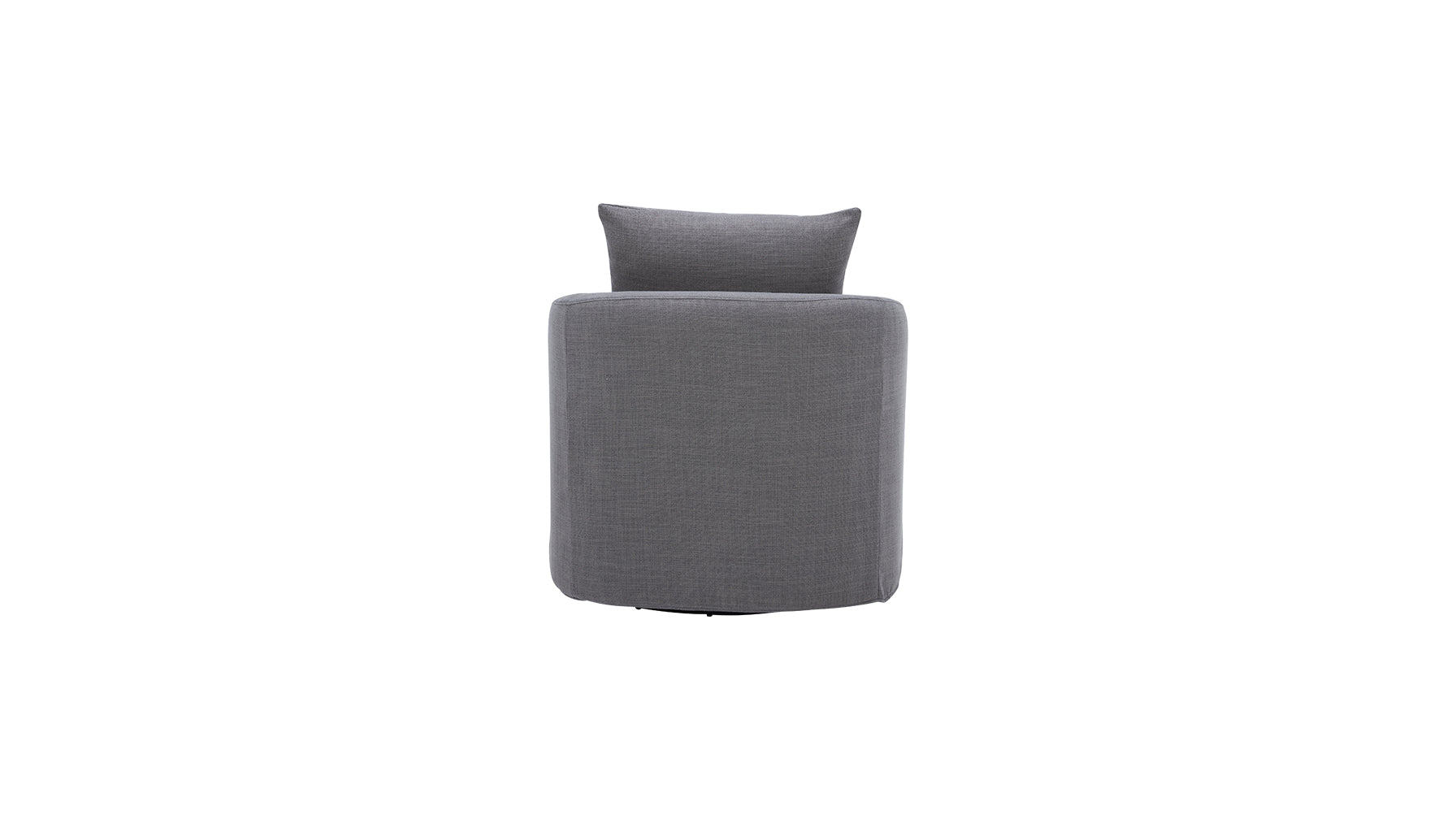 Sink In Swivel Lounge Chair, Grey