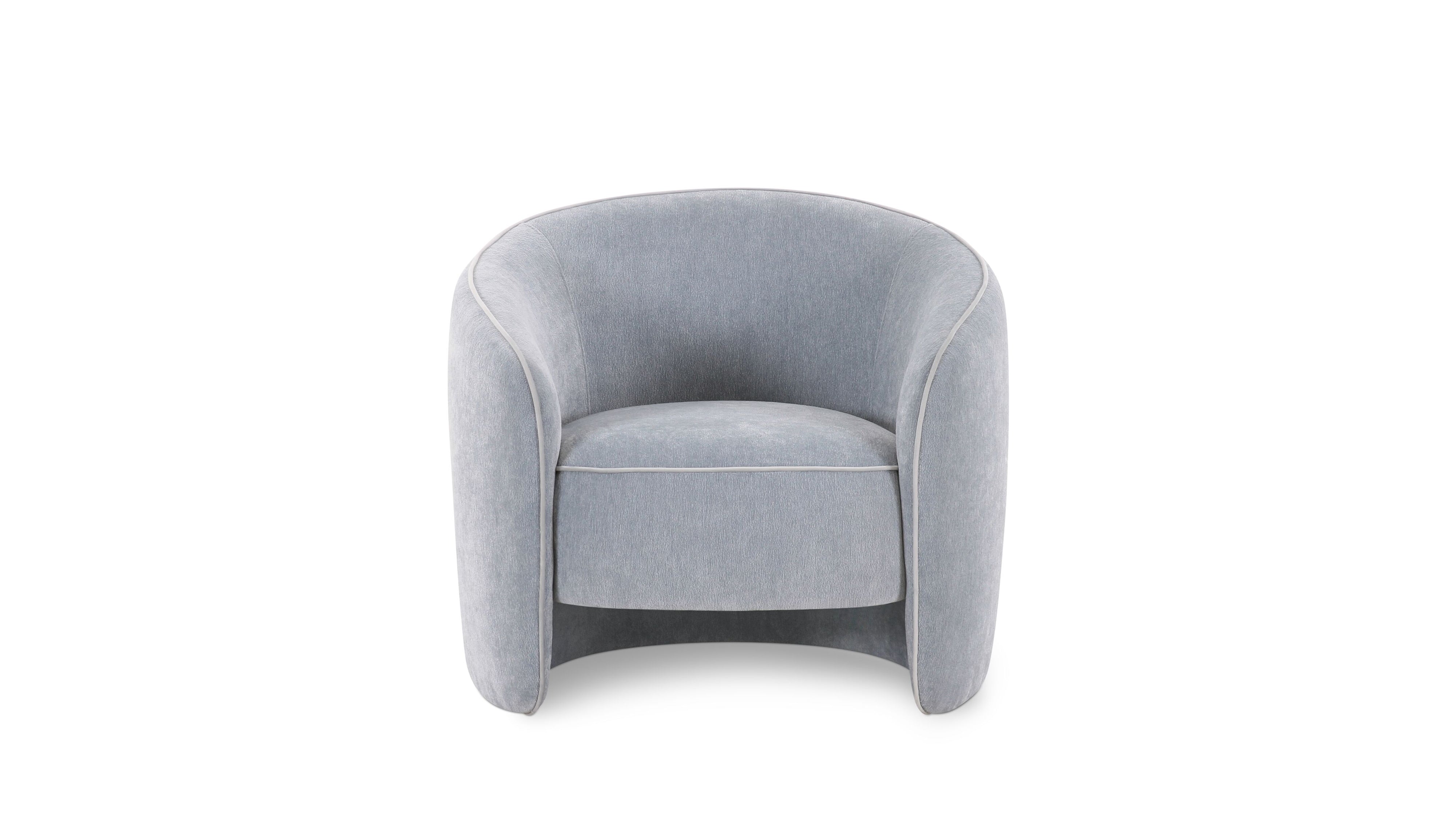 In the Groove Lounge Chair, Bluebell