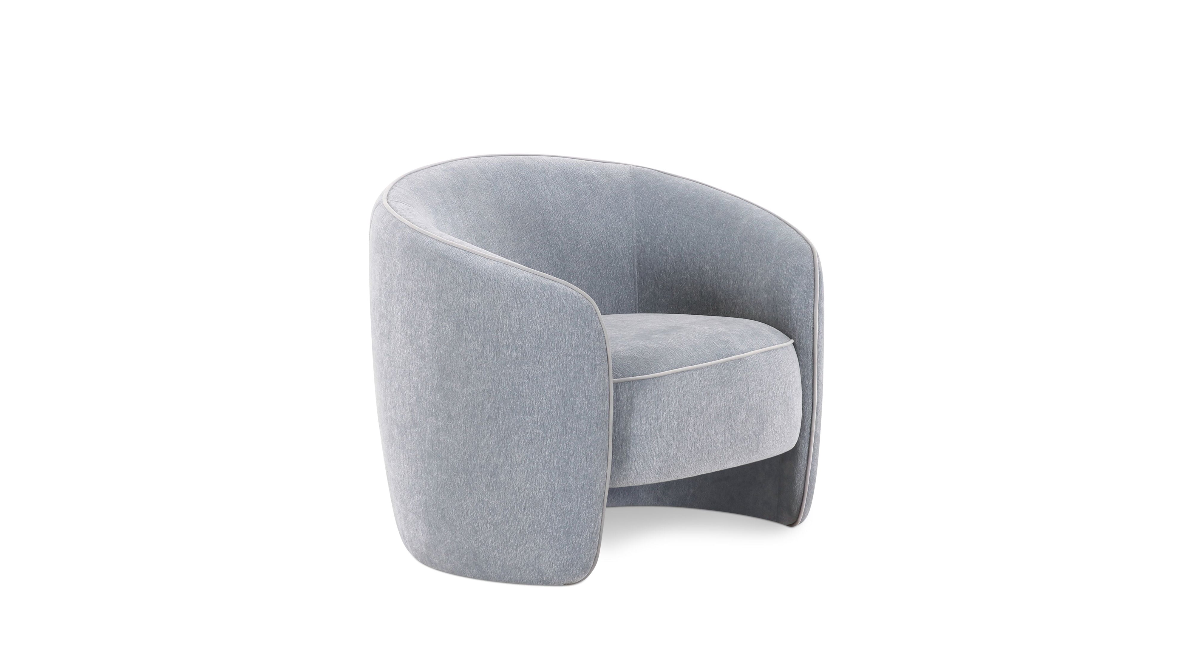 In the Groove Lounge Chair, Bluebell