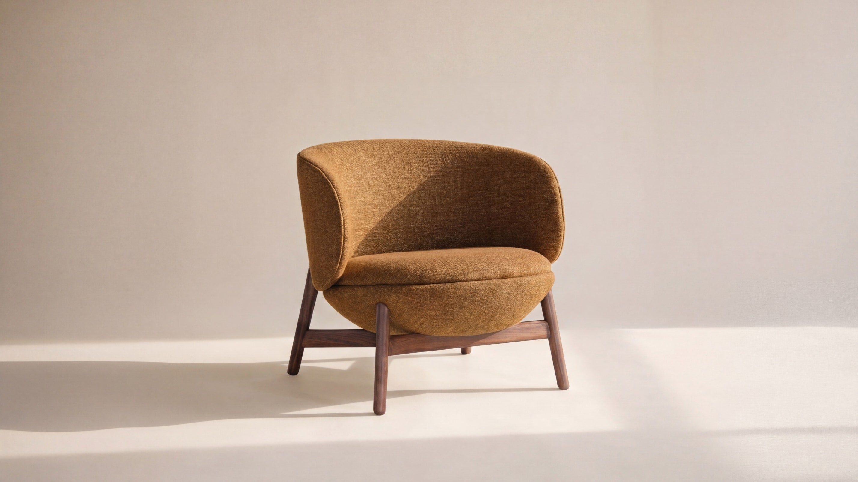 Happy Place Lounge Chair, Walnut, Autumn