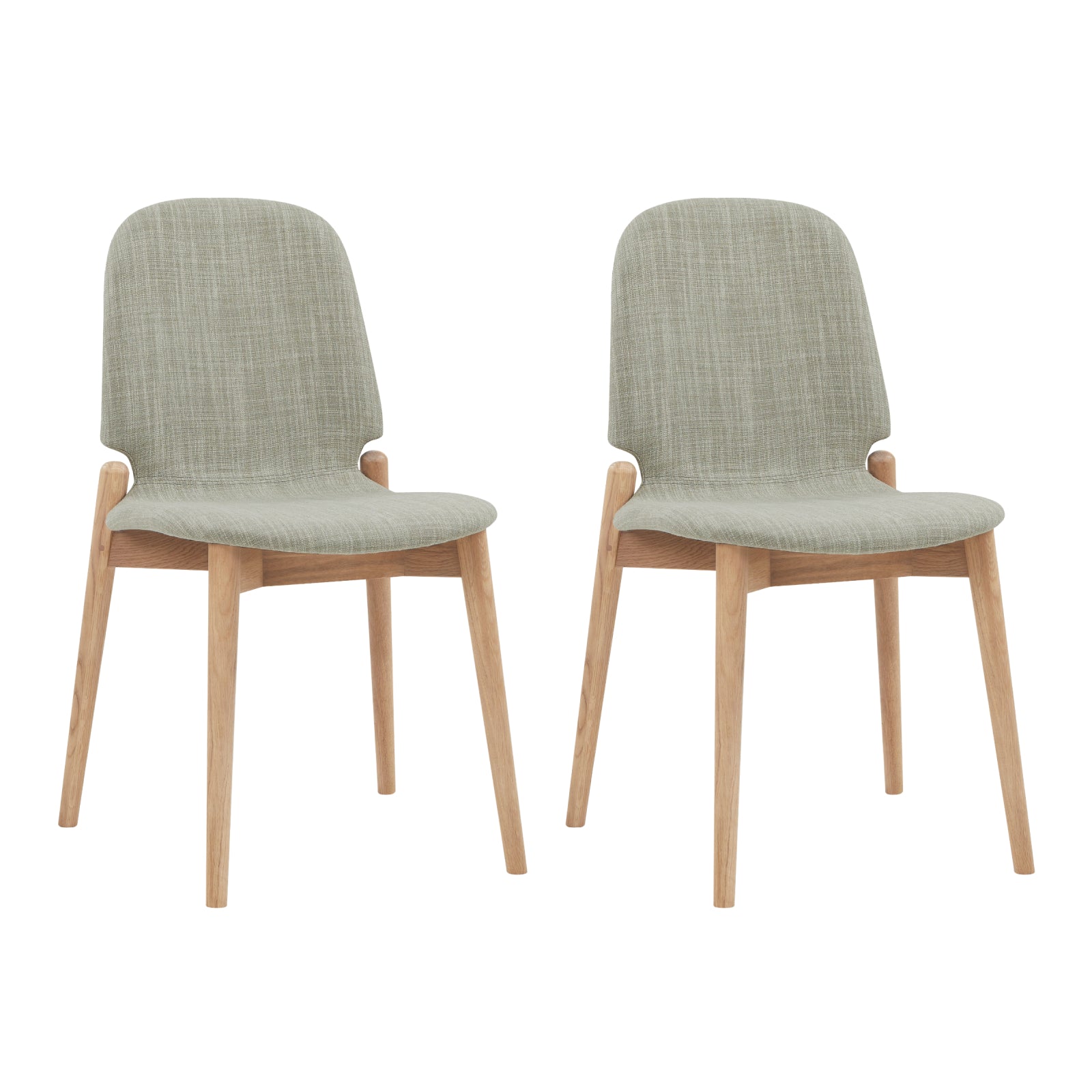 Dine In Dining Chair (Set of Two), Oak/Taupe Fabric - Image 12