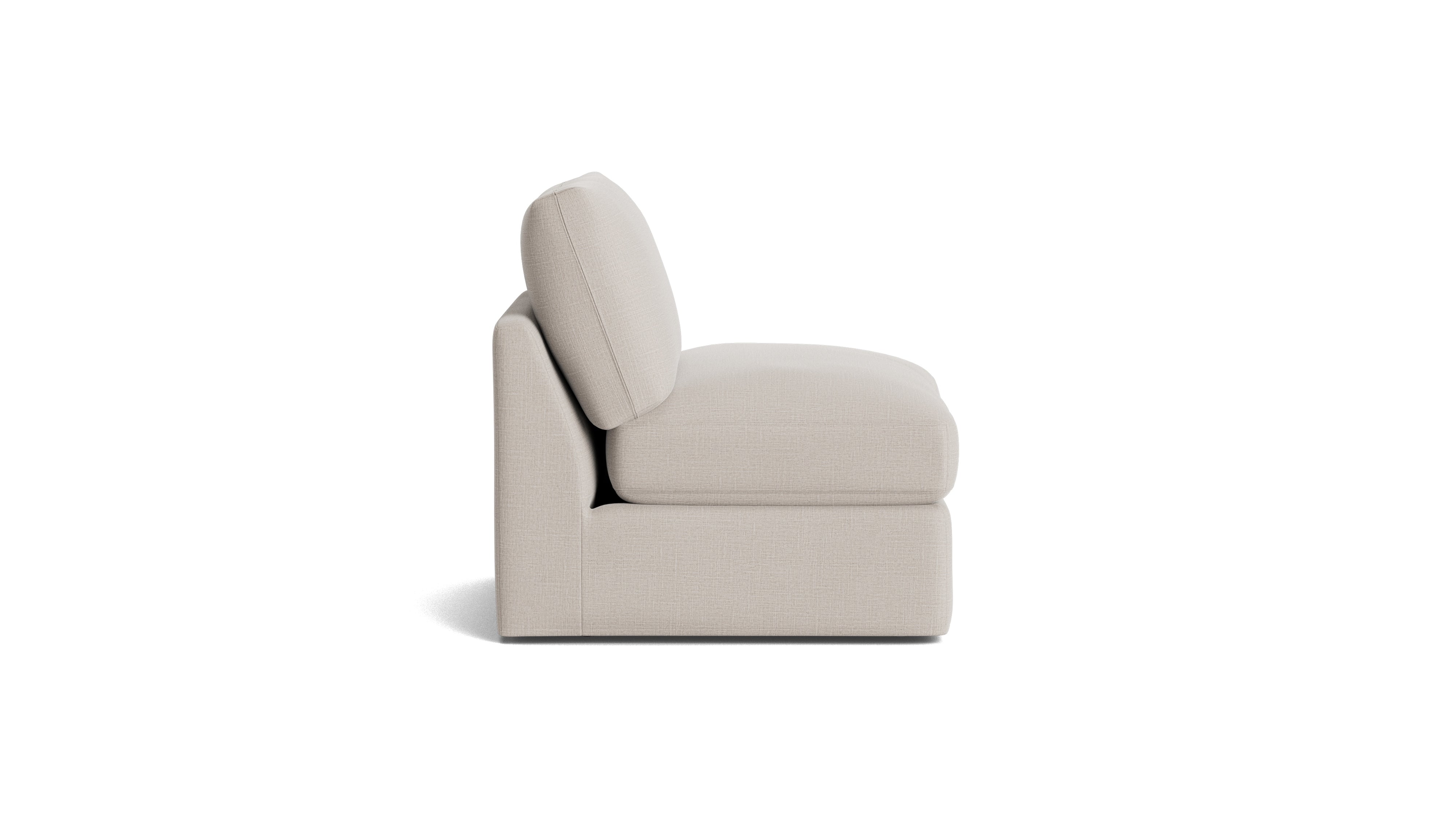 Get Together™ Armless Chair, Large, Clay