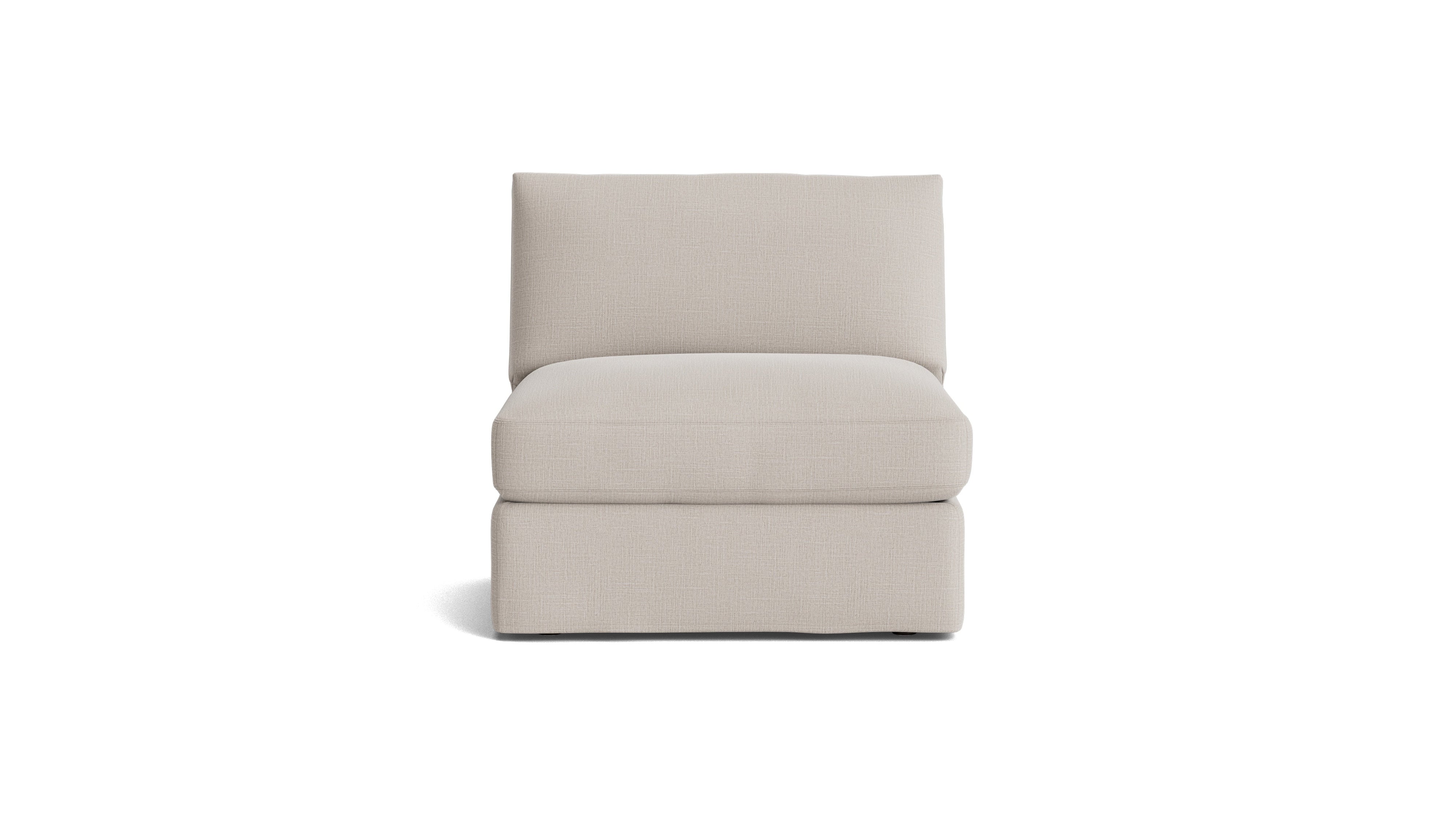 Get Together™ Armless Chair, Large, Clay