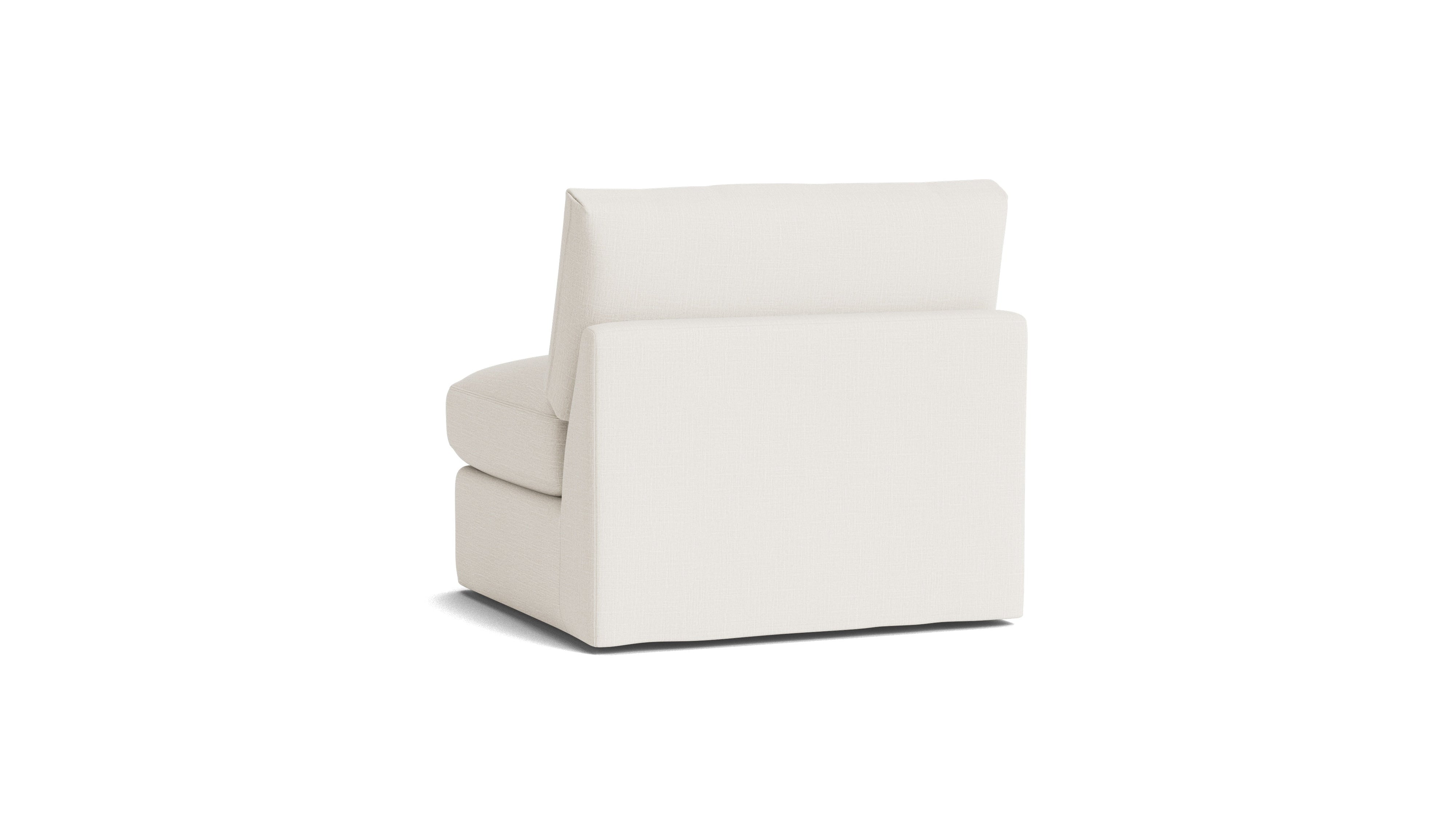 Get Together™ Armless Chair, Large, Cream Linen
