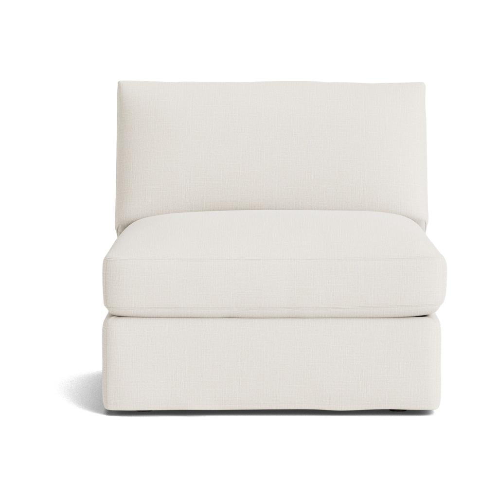 Get Together™ Armless Chair, Large, Cream Linen