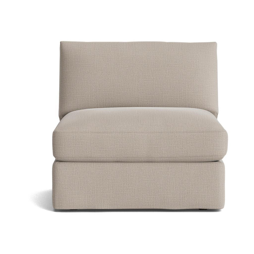 Get Together™ Armless Chair, Large, Light Pebble