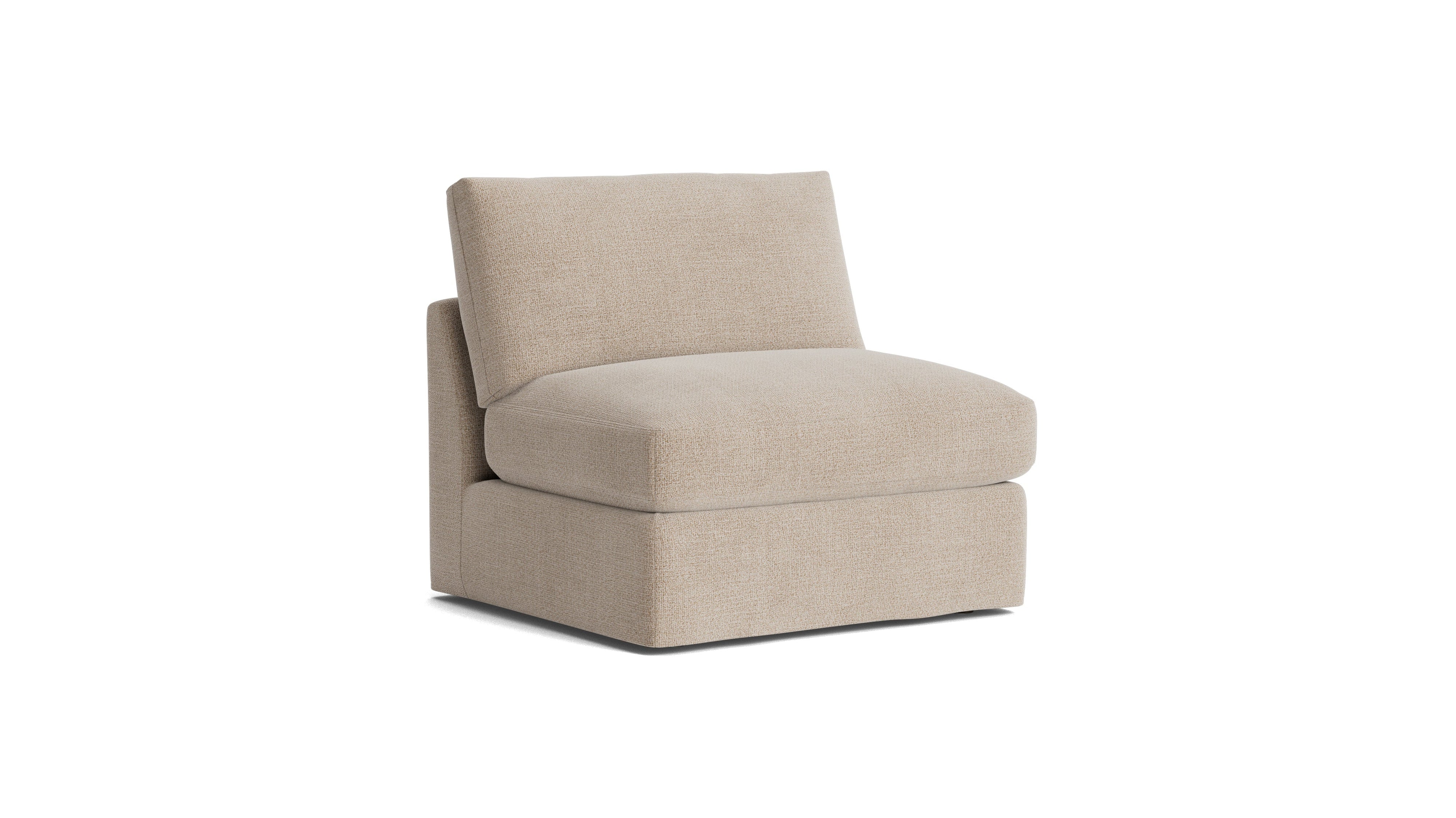 Get Together™ Armless Chair, Large, Champagne
