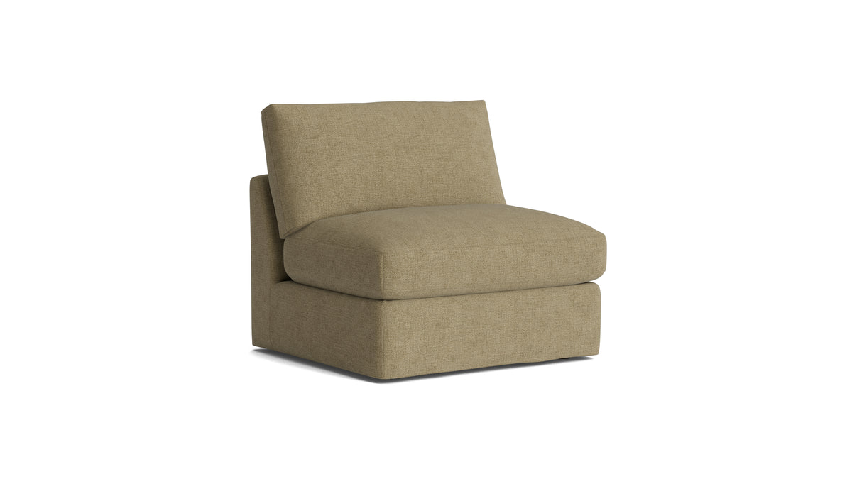 Get Together™ Armless Chair, Large, Olive — alternate view