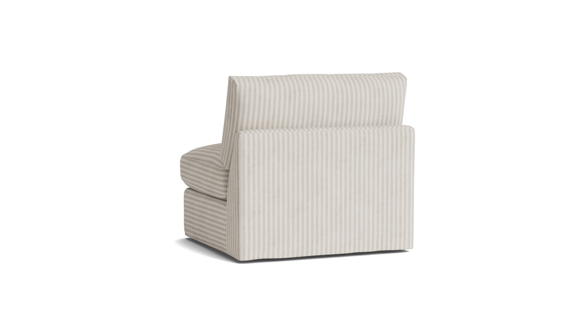 Get Together™ Armless Chair, Large, Newport Stripe — alternate view