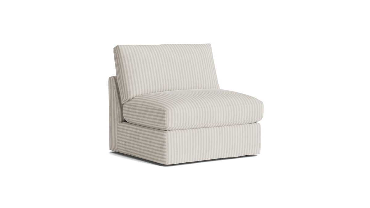 Get Together™ Armless Chair, Large, Newport Stripe — alternate view