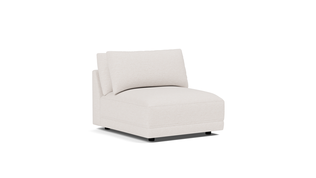 Soft Spot Armless Chair, Nomad Snow — alternate view
