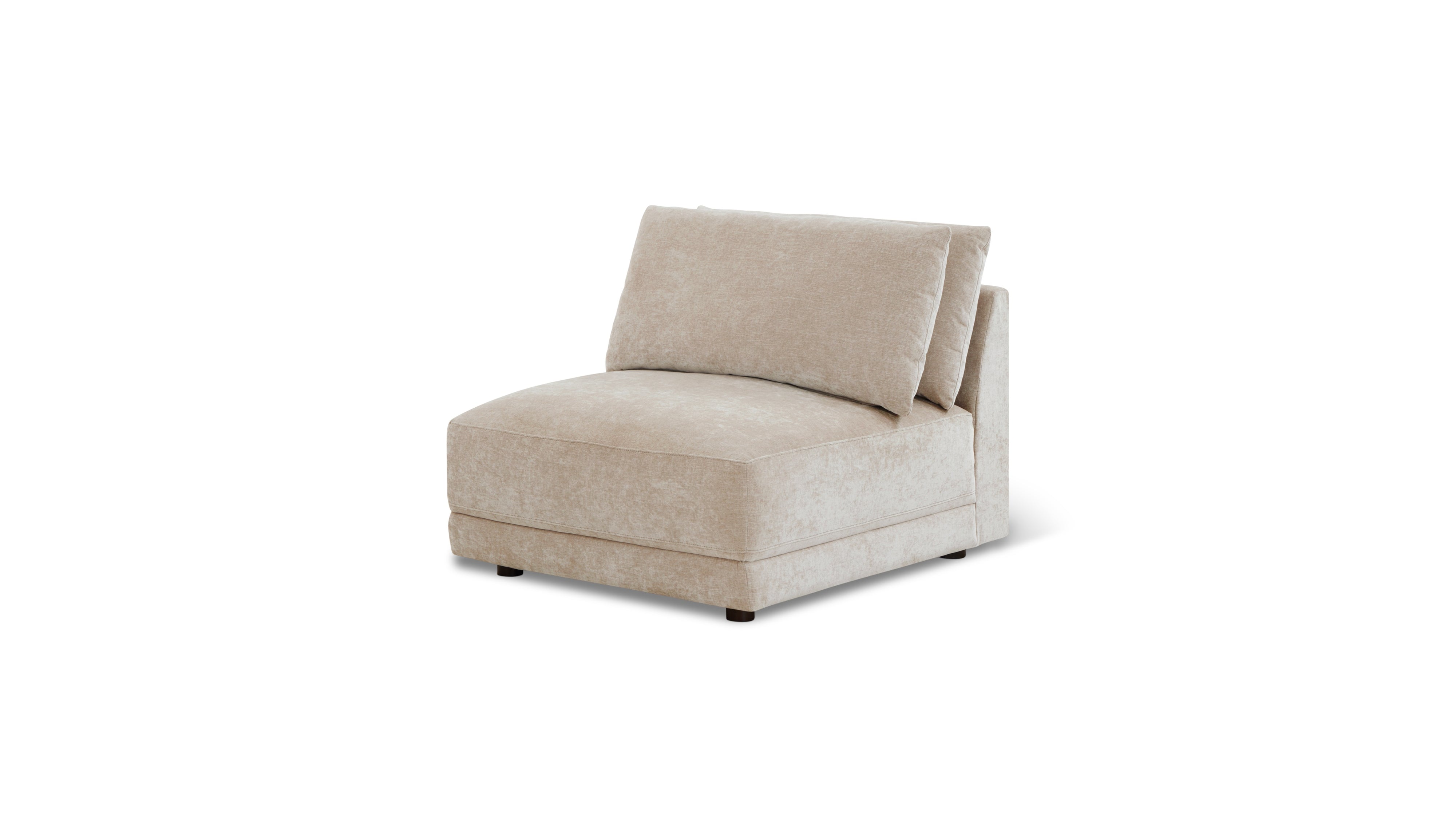 Soft Spot Armless Chair, Cashew