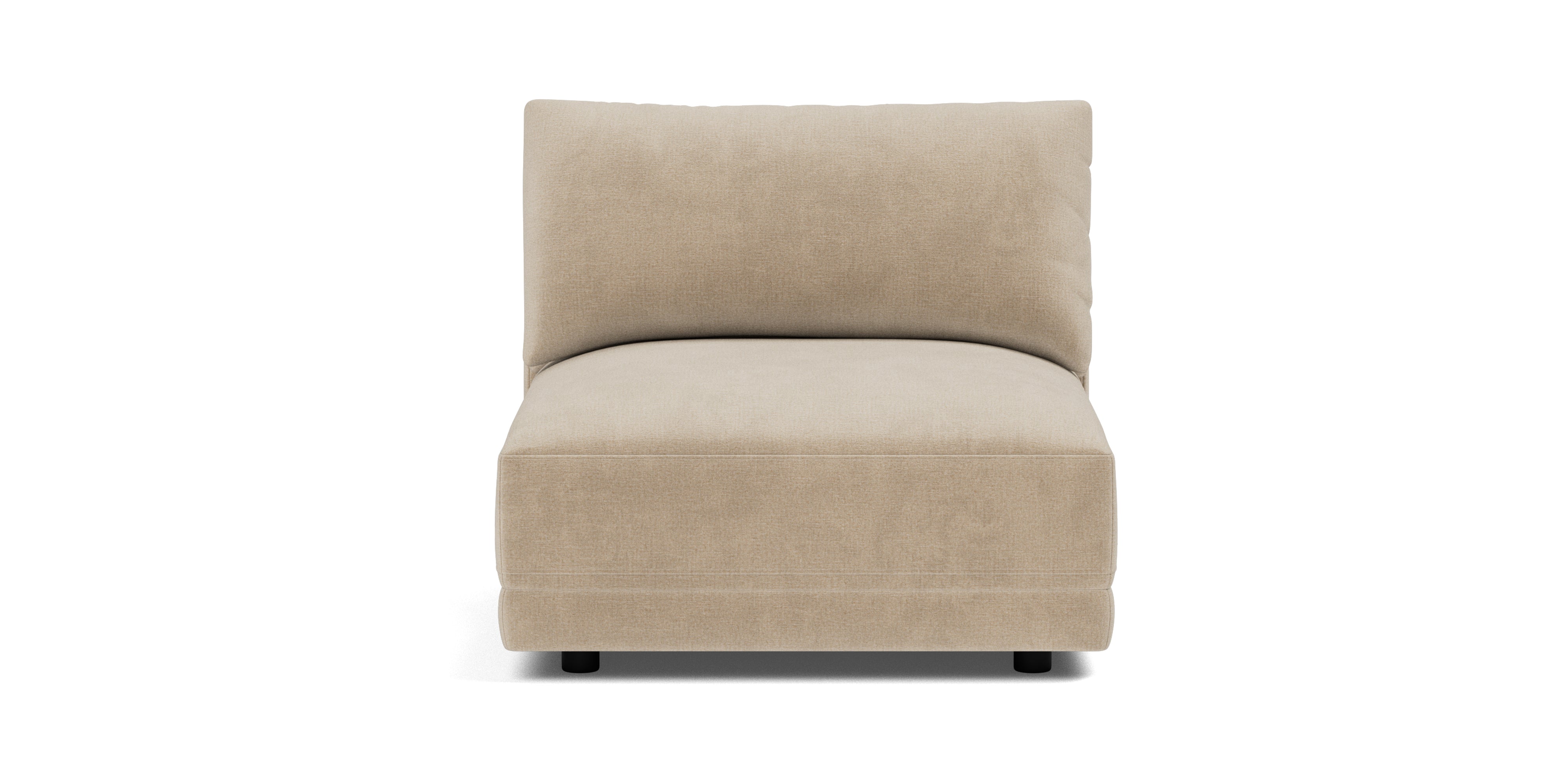 Soft Spot Armless Chair, Cashew