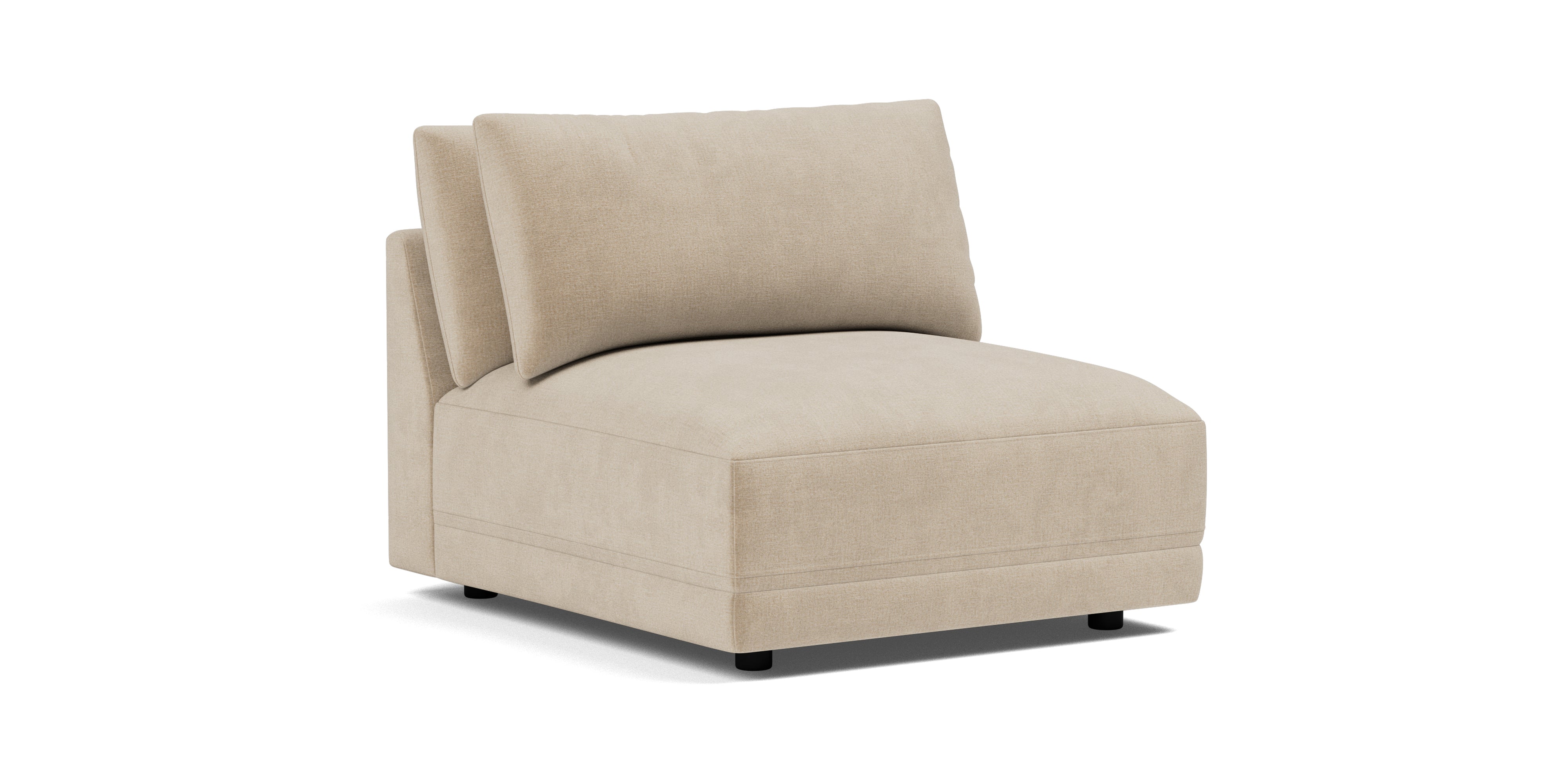 Soft Spot Armless Chair, Cashew