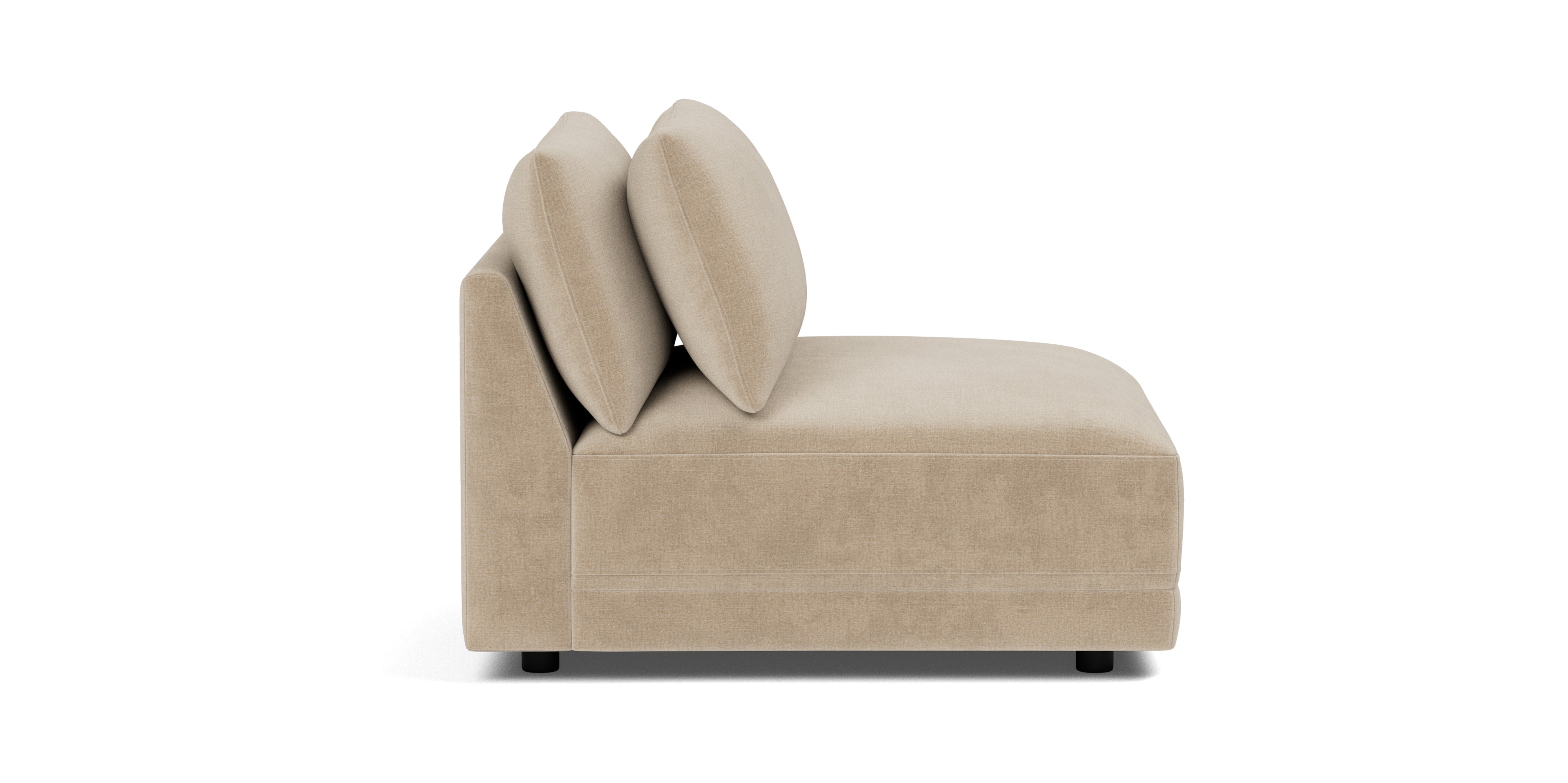 Soft Spot Armless Chair, Cashew