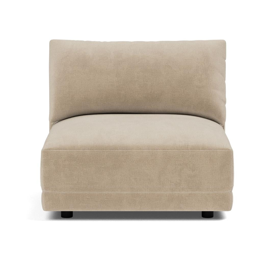 Soft Spot Armless Chair, Cashew