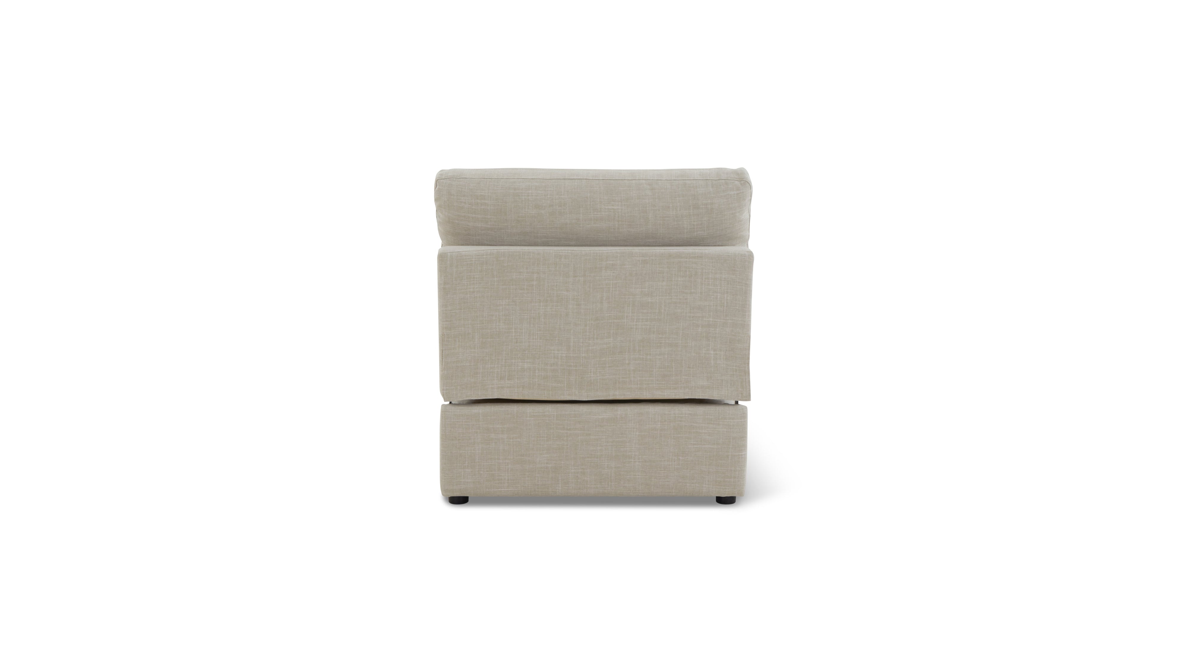 Lift Off Armless Chair, Light Pebble