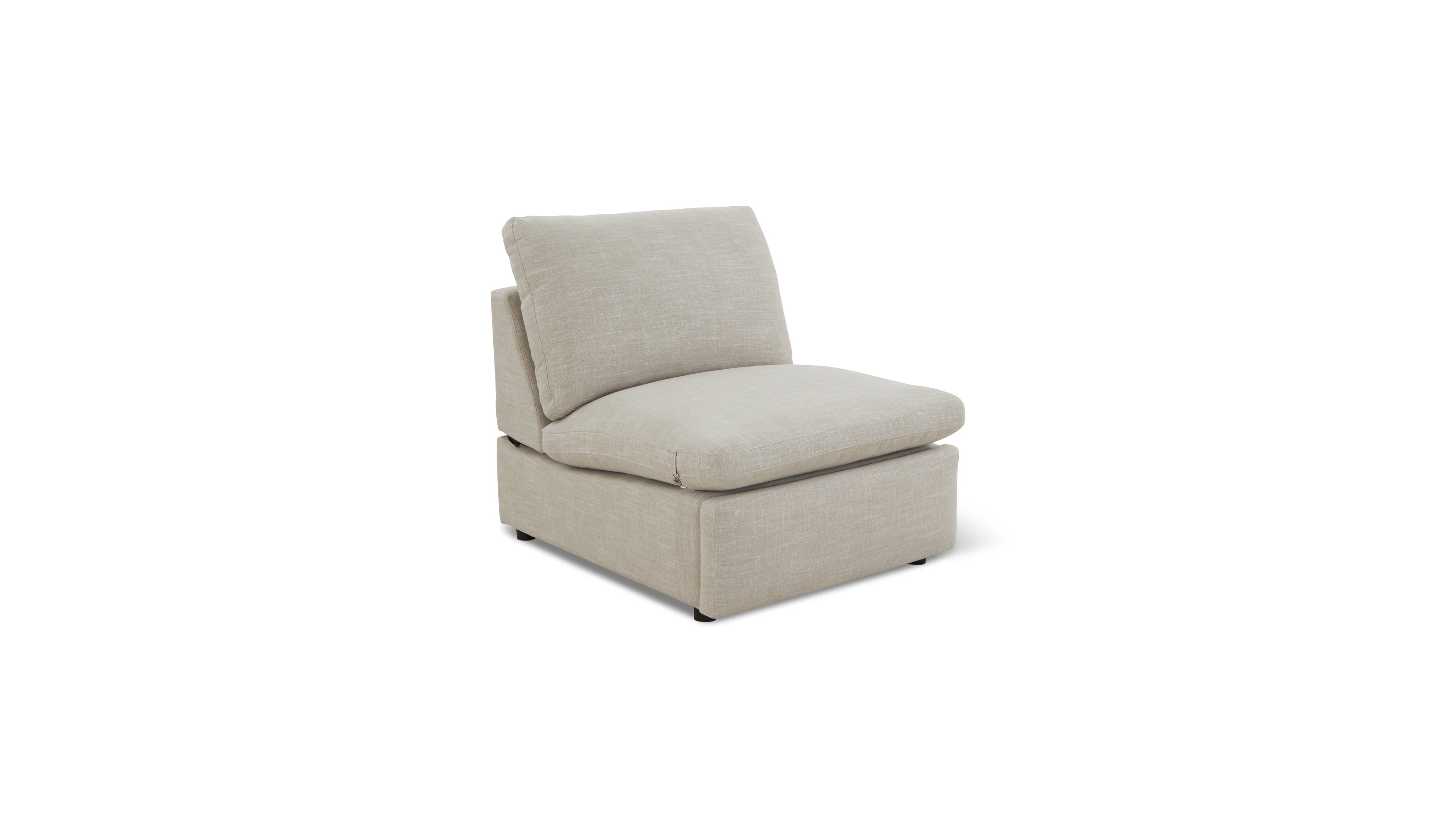 Lift Off Armless Chair, Light Pebble