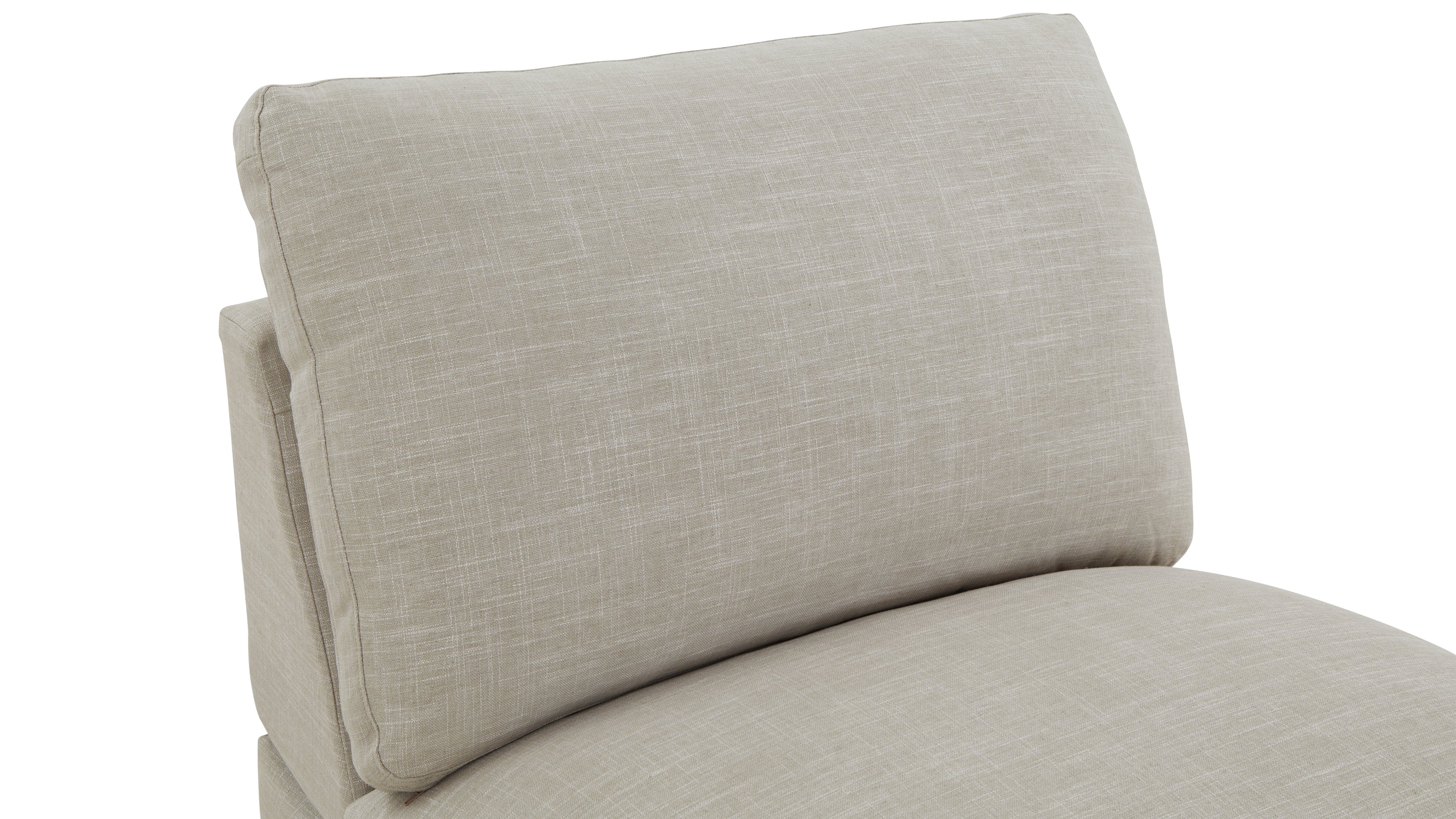 Lift Off Power Recliner Armless Chair, Light Pebble