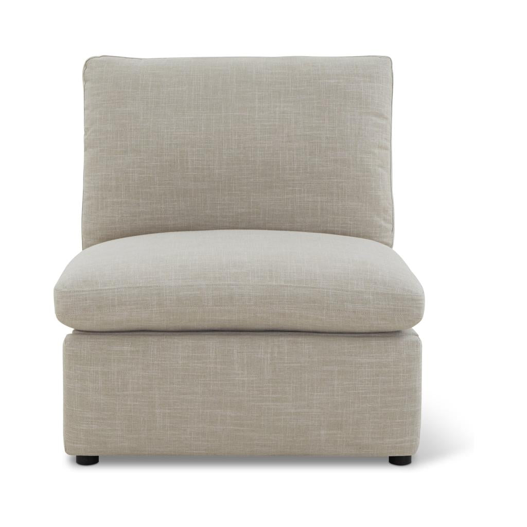Lift Off Power Recliner Armless Chair, Light Pebble
