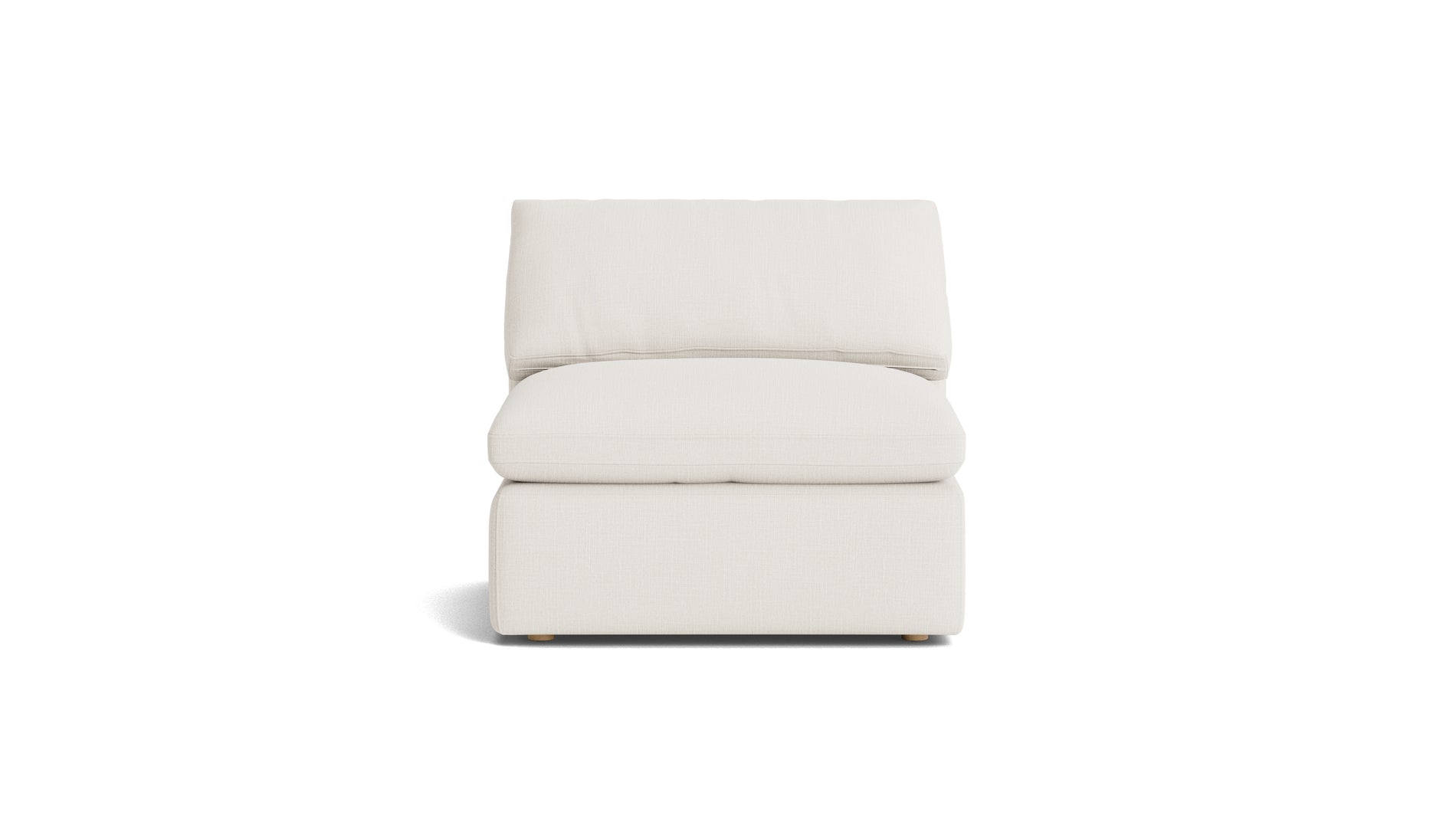 Movie Night™ Armless Chair, Large, Cream Linen_image