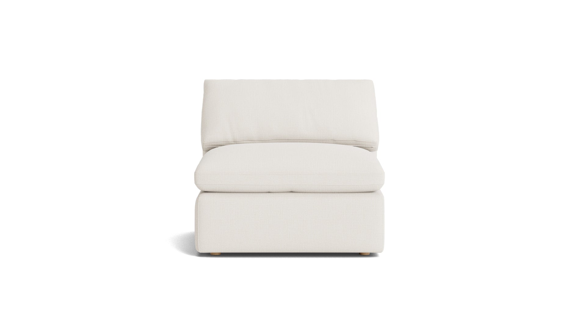 Movie Night™ Armless Chair, Large, Cream Linen_image