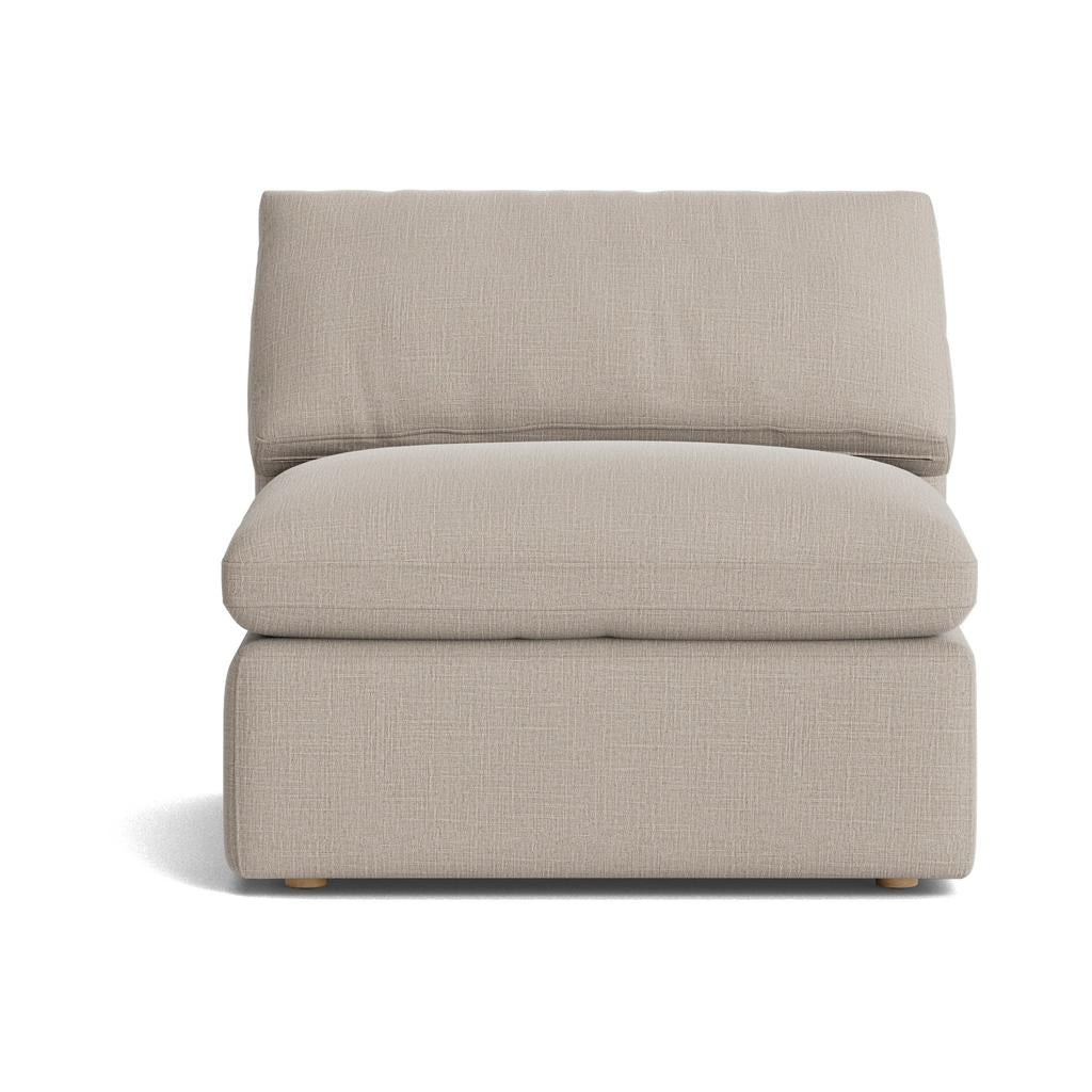 Movie Night™ Armless Chair, Large, Light Pebble