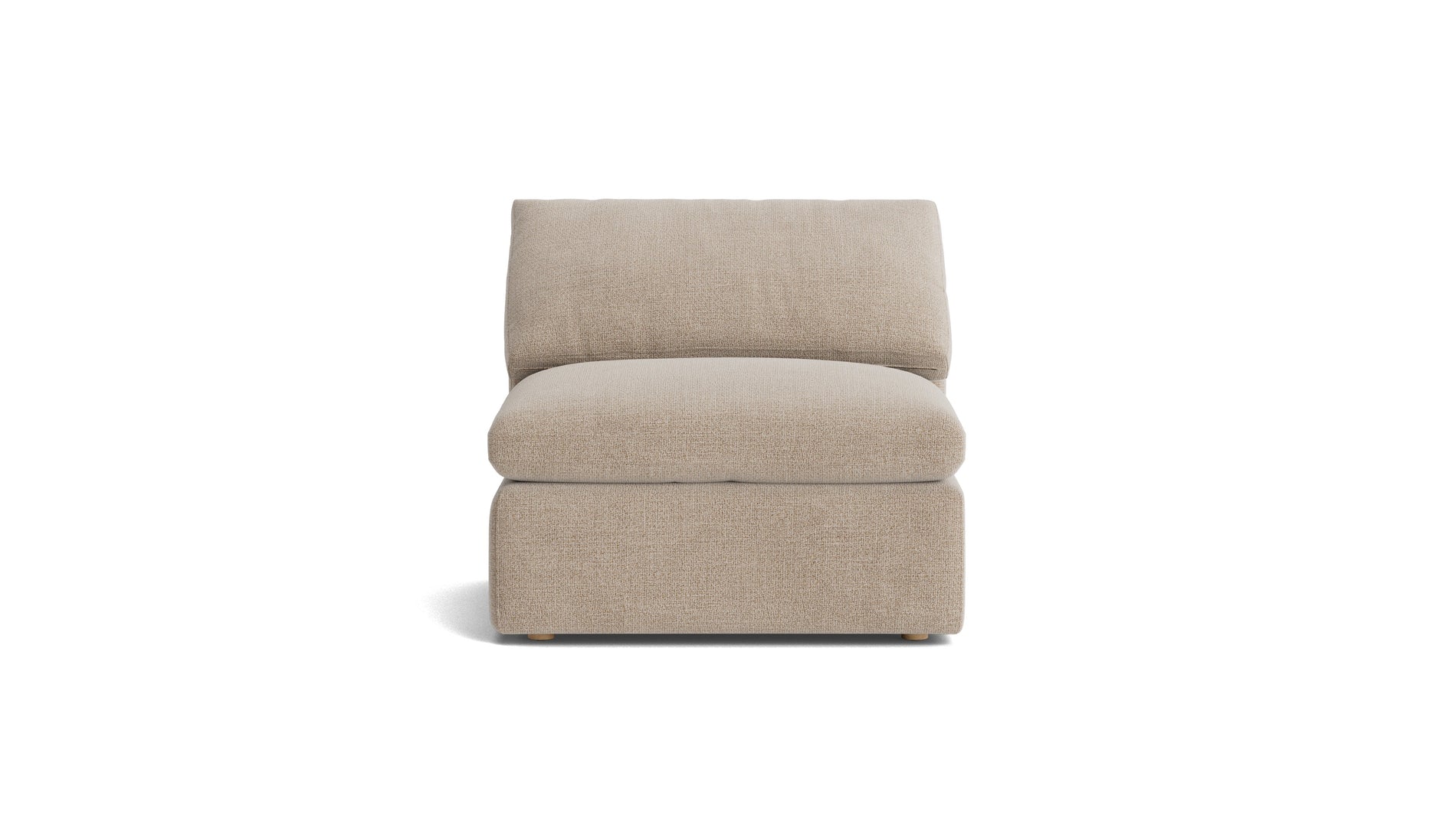 Movie Night™ Armless Chair, Large, Champagne_image