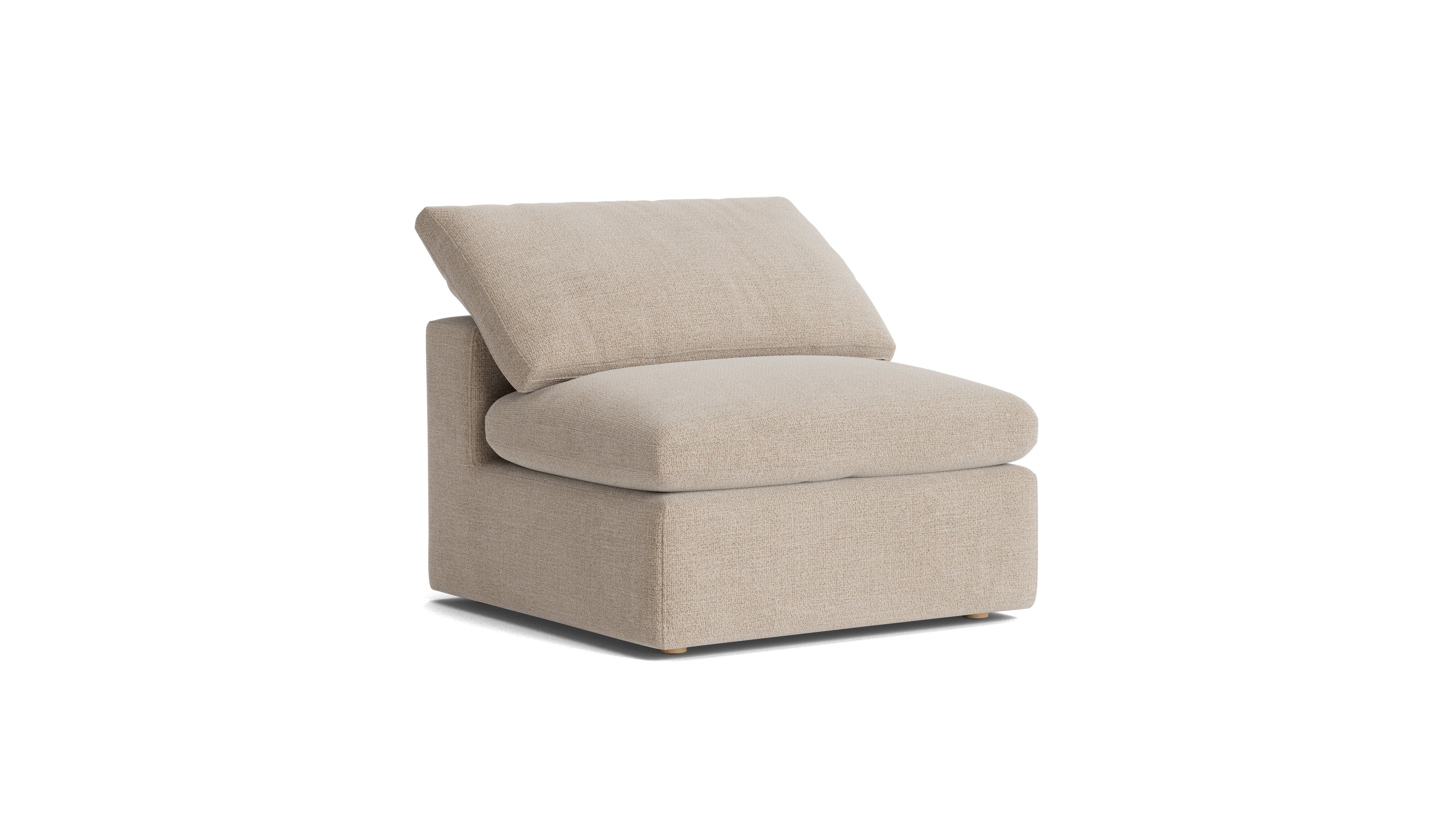 Movie Night™ Armless Chair, Large, Champagne
