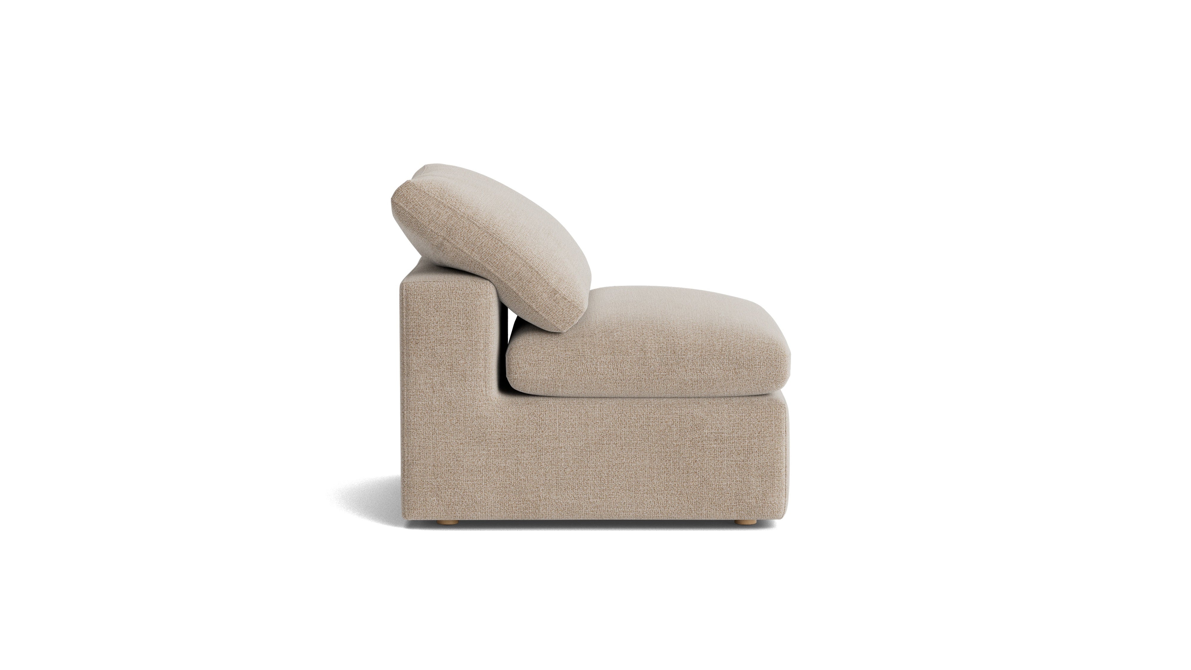 Movie Night™ Armless Chair, Large, Champagne