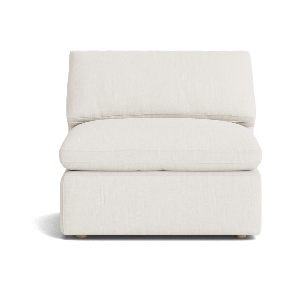 Movie Night™ Armless Chair, Standard, Cream Linen