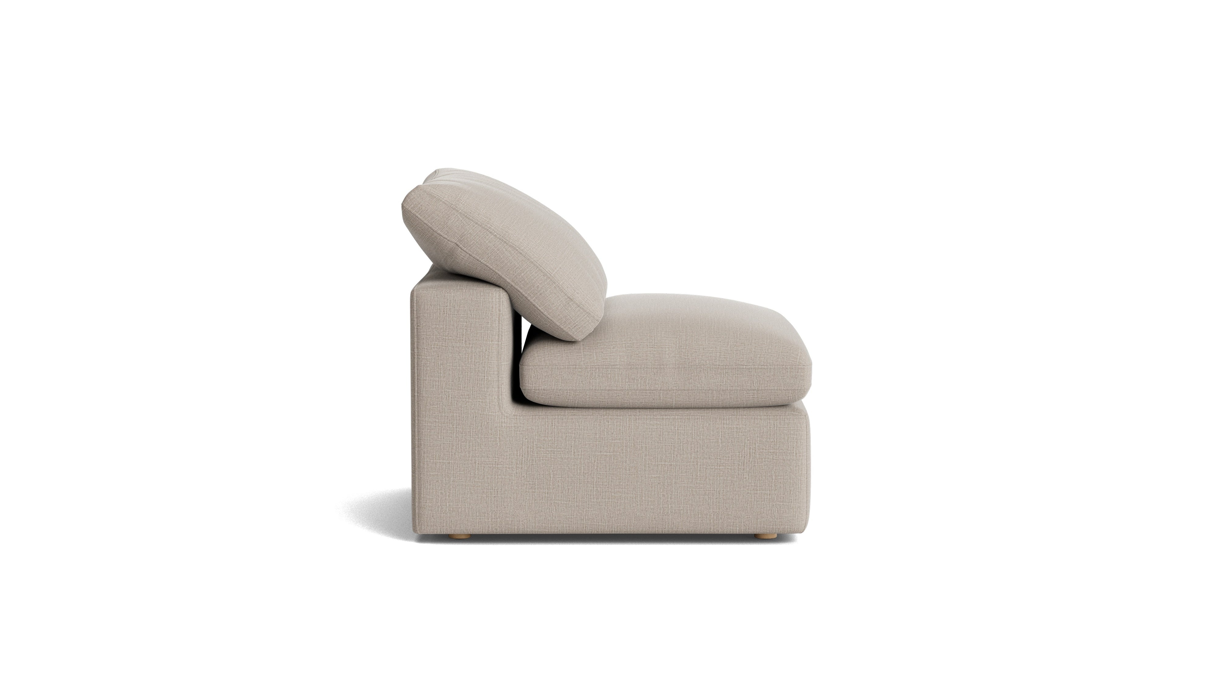 Movie Night™ Armless Chair, Standard, Light Pebble