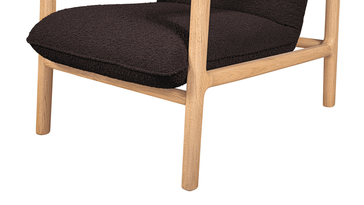 Good Mood Lounge Chair, Oak, Brownie